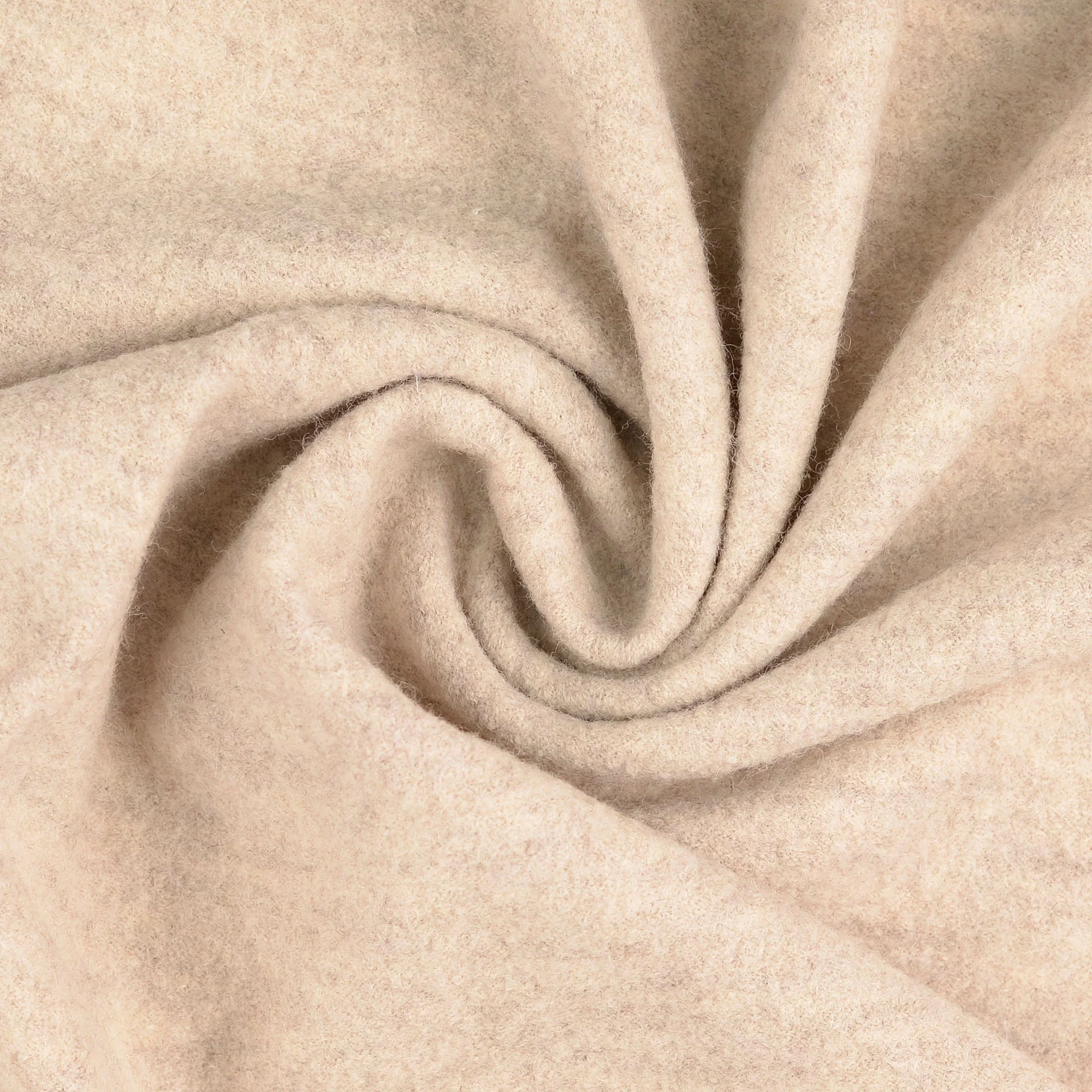 Boiled Wool - Walkloden - Melange - Off-White, Natural - 5004