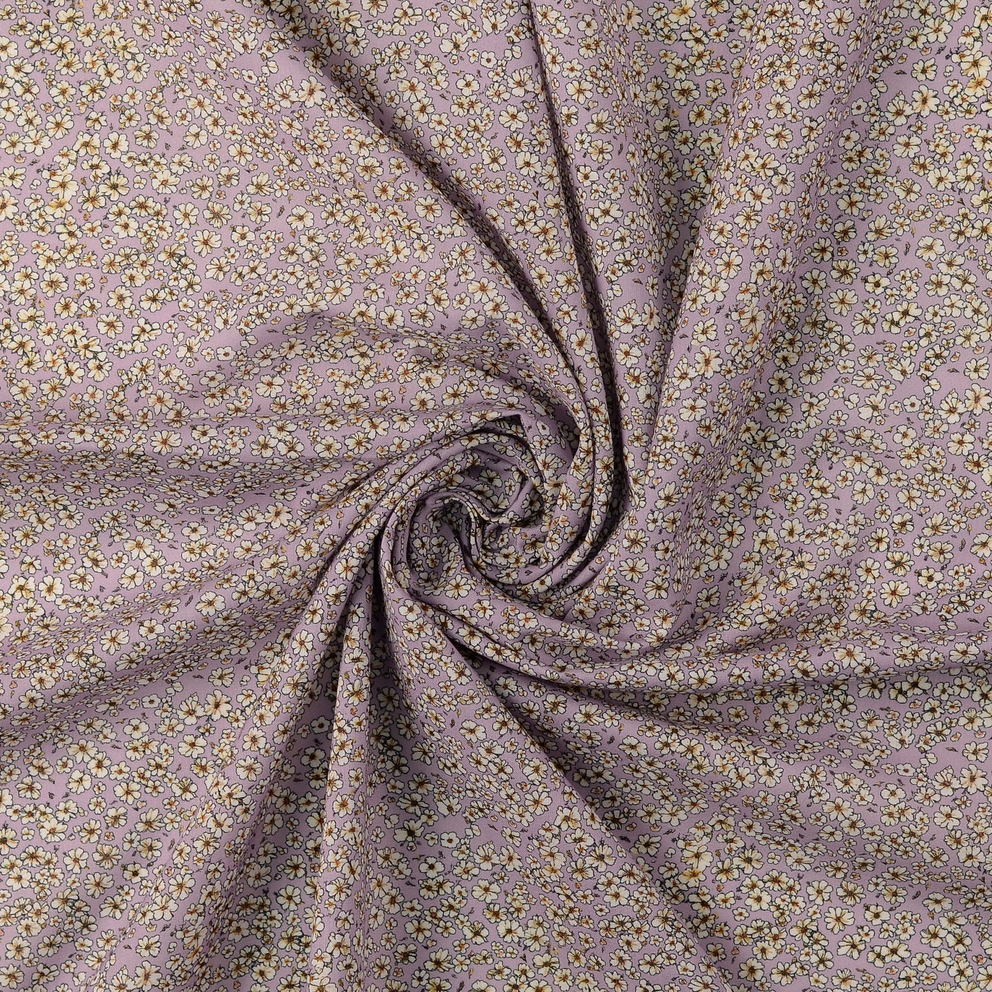 Bomull  - Mönstrat - Poplin - Blommigt - Lila - 16,006 - Image 2