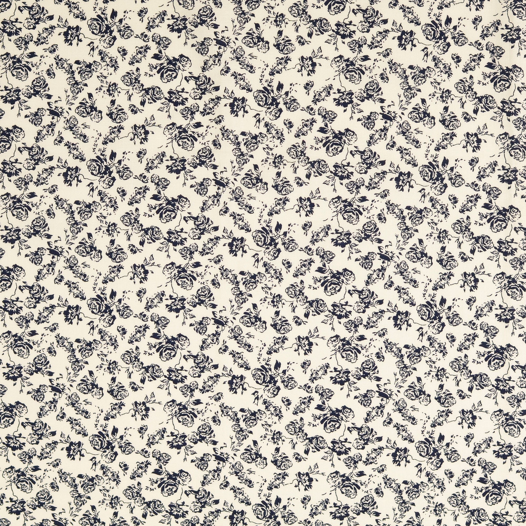 Cotton - Poplin - Roses - Black - 0814 - Image 2