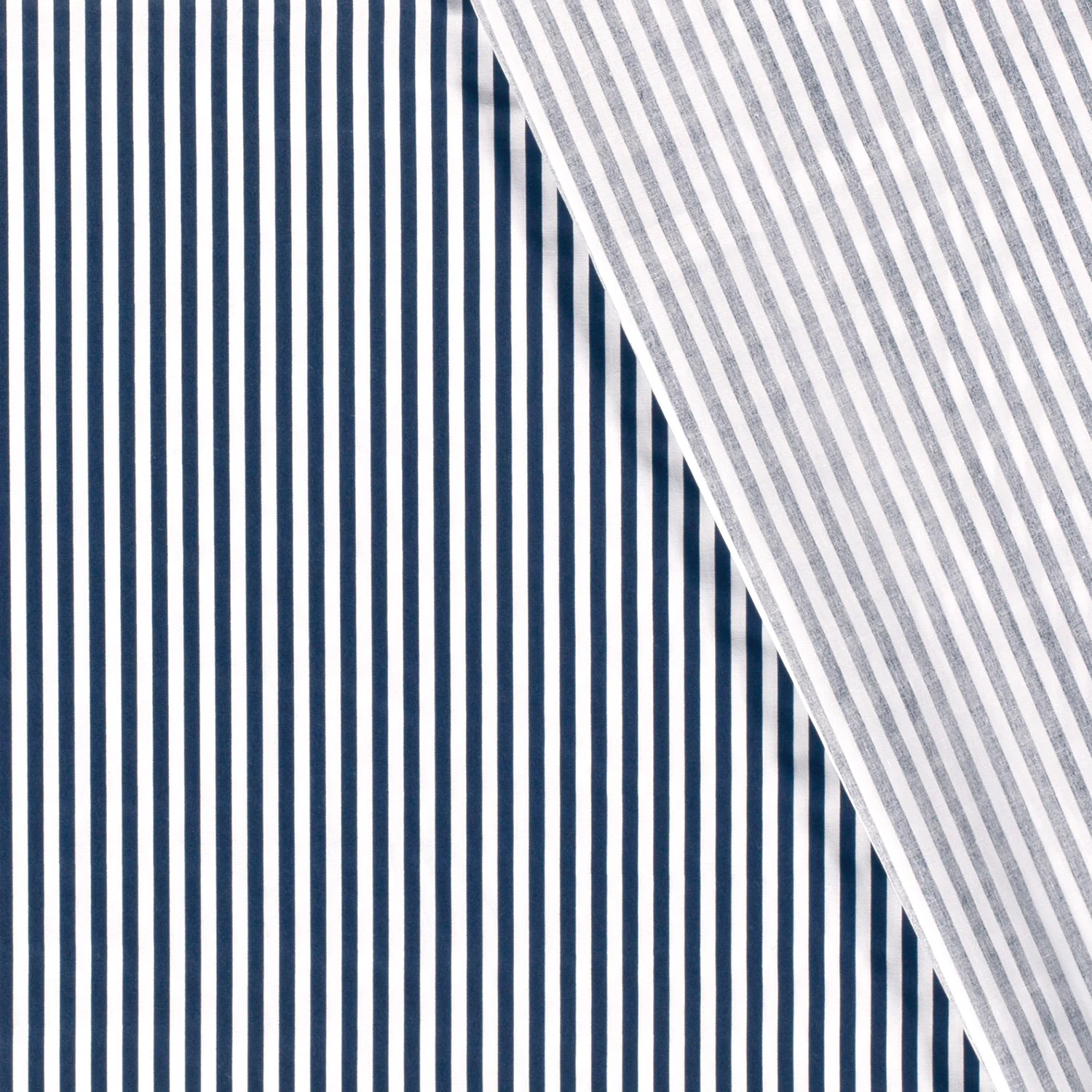 Cotton - Poplin - Stripes - Navy Blue - 008 - Image 4