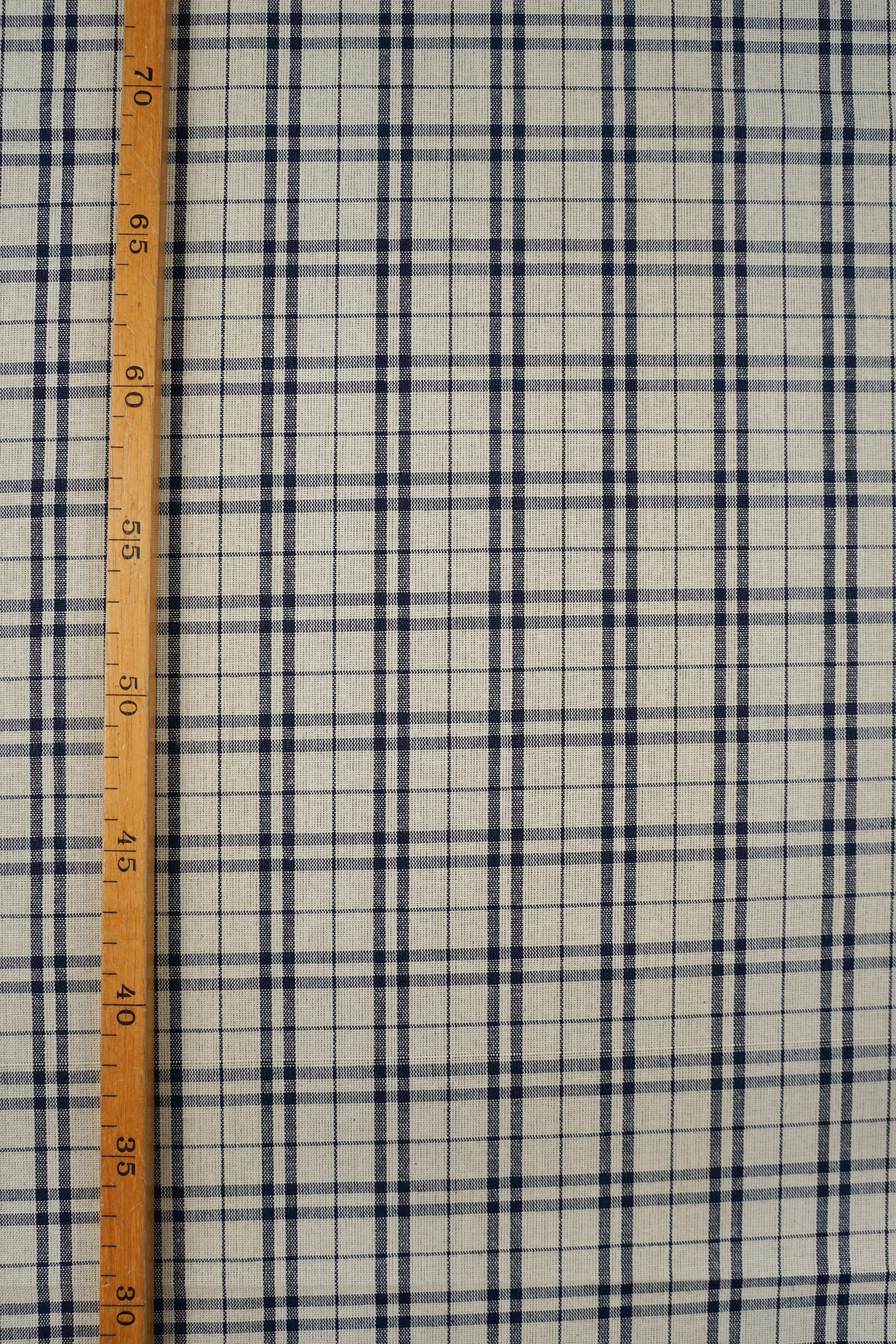 Cotton - Rustic - Plaid - Birgitte - Navy blue - 56 - Image 5