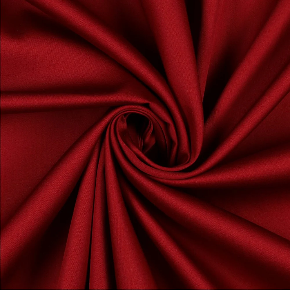 Cotton satin - Fine Luster, Soft - Bordeaux - 012