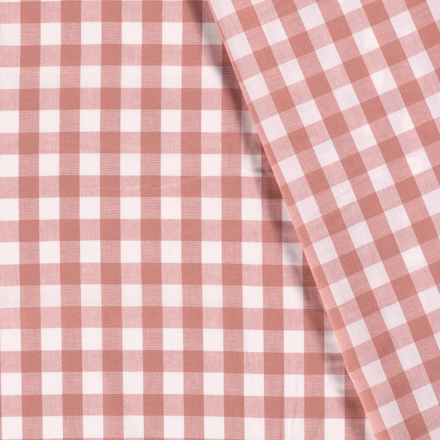 Cotton - Yarn-dyed - Poplin - Check - Large - Old pink - 014 - Image 4