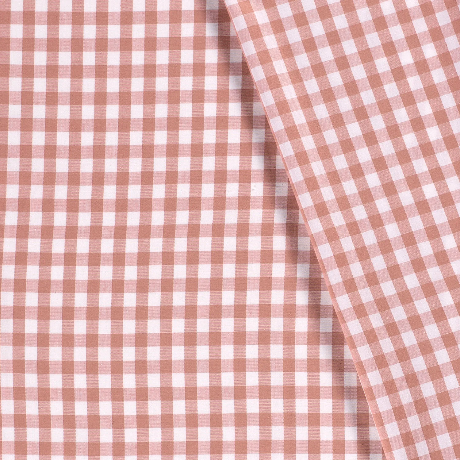 Cotton - Yarn dyed - Poplin - Check - Medium - Old pink - 014 - Image 4