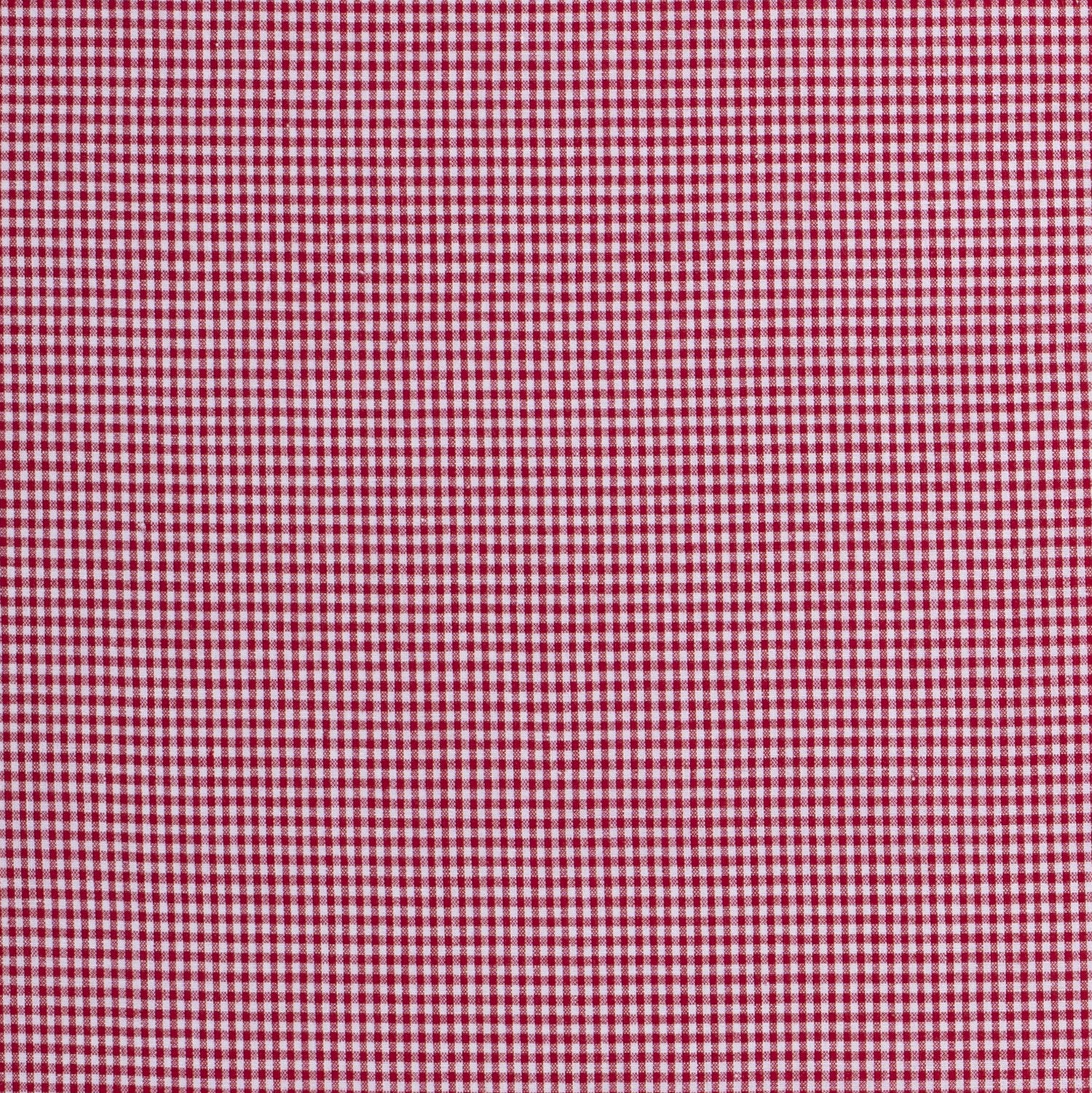 Cotton - Yarn-dyed - Poplin - Check - Small - Red - 81/015 - Image 2