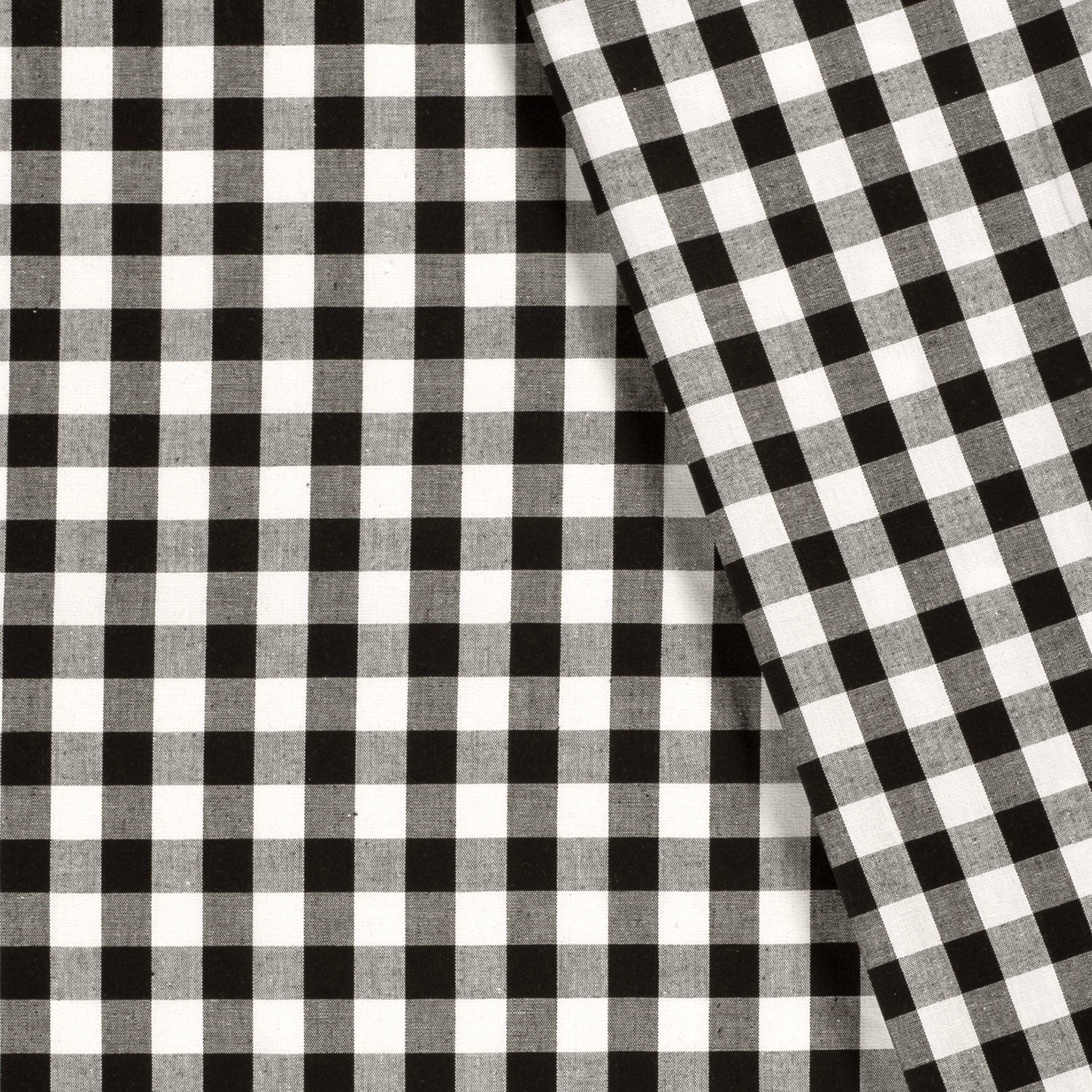 Cotton - Yarn dyed - Poplin - Plaid - Large - Black - 069 - Image 4
