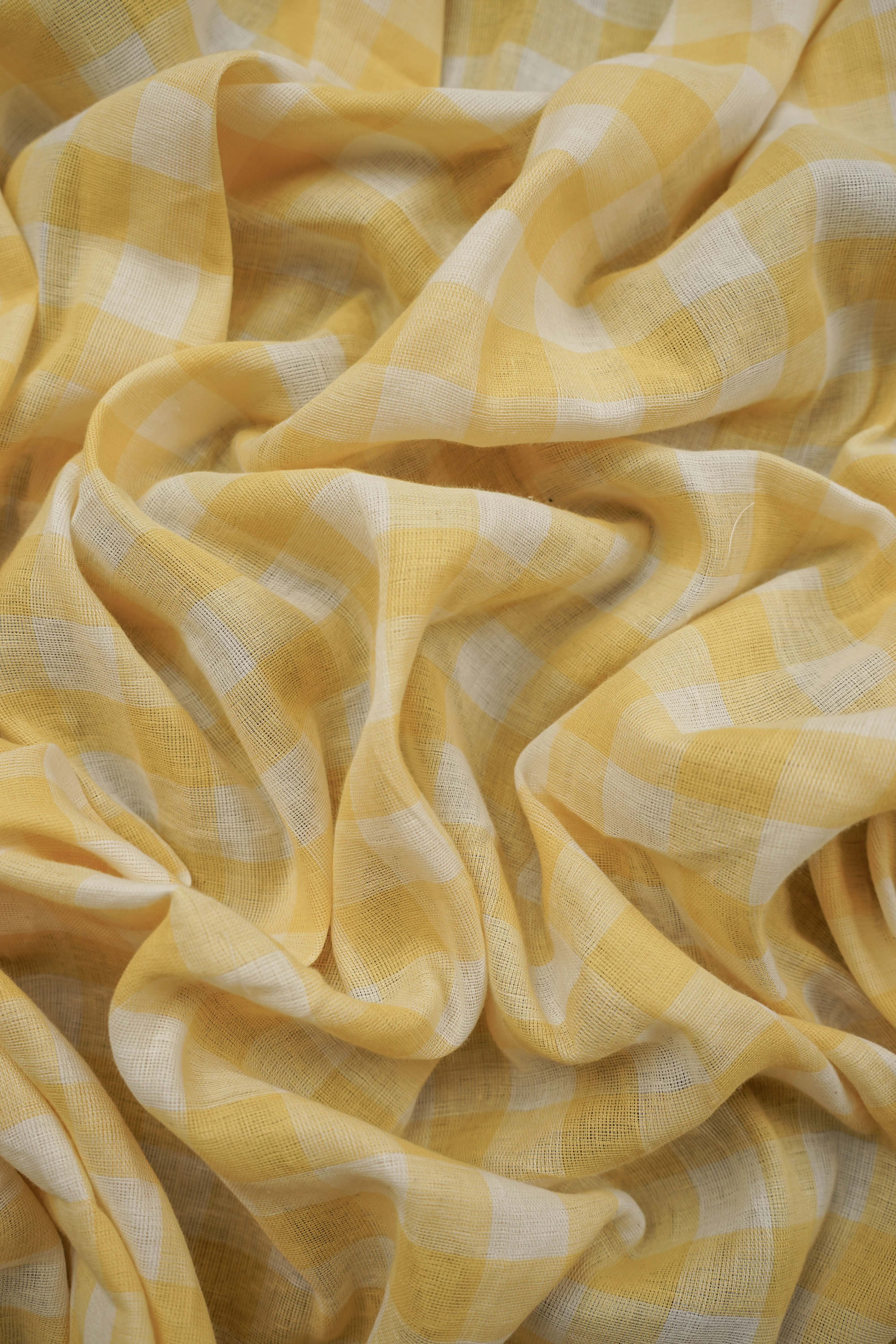 Deadstock - Cotton - Check - Yellow - DI11 - Image 4