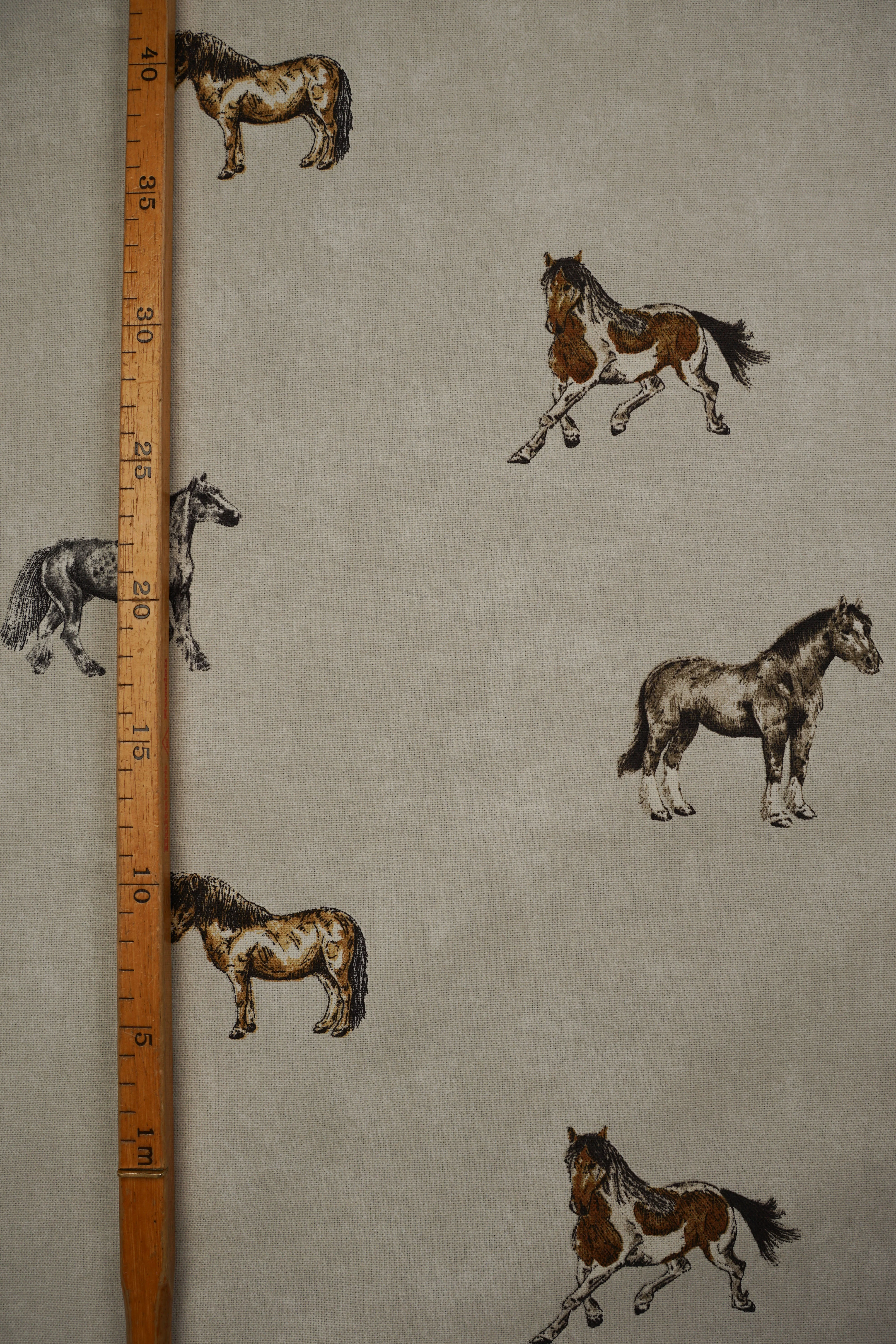 Deadstock - Interior - Cotton - Canvas - Horses - DI43 - Image 5