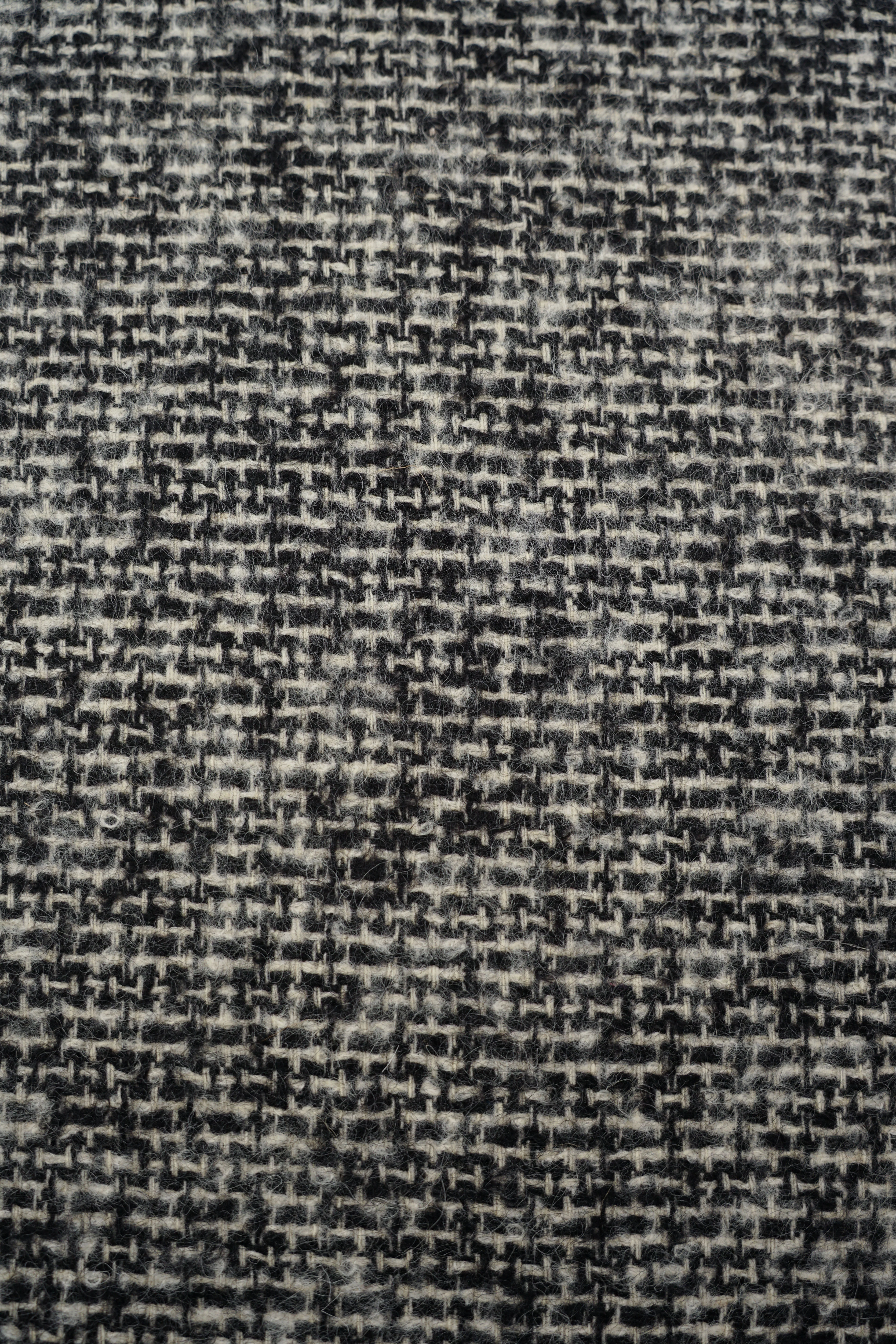 Deadstock - Italian - Wool - Chanel "Look" - Black, White - DK91 - Image 3