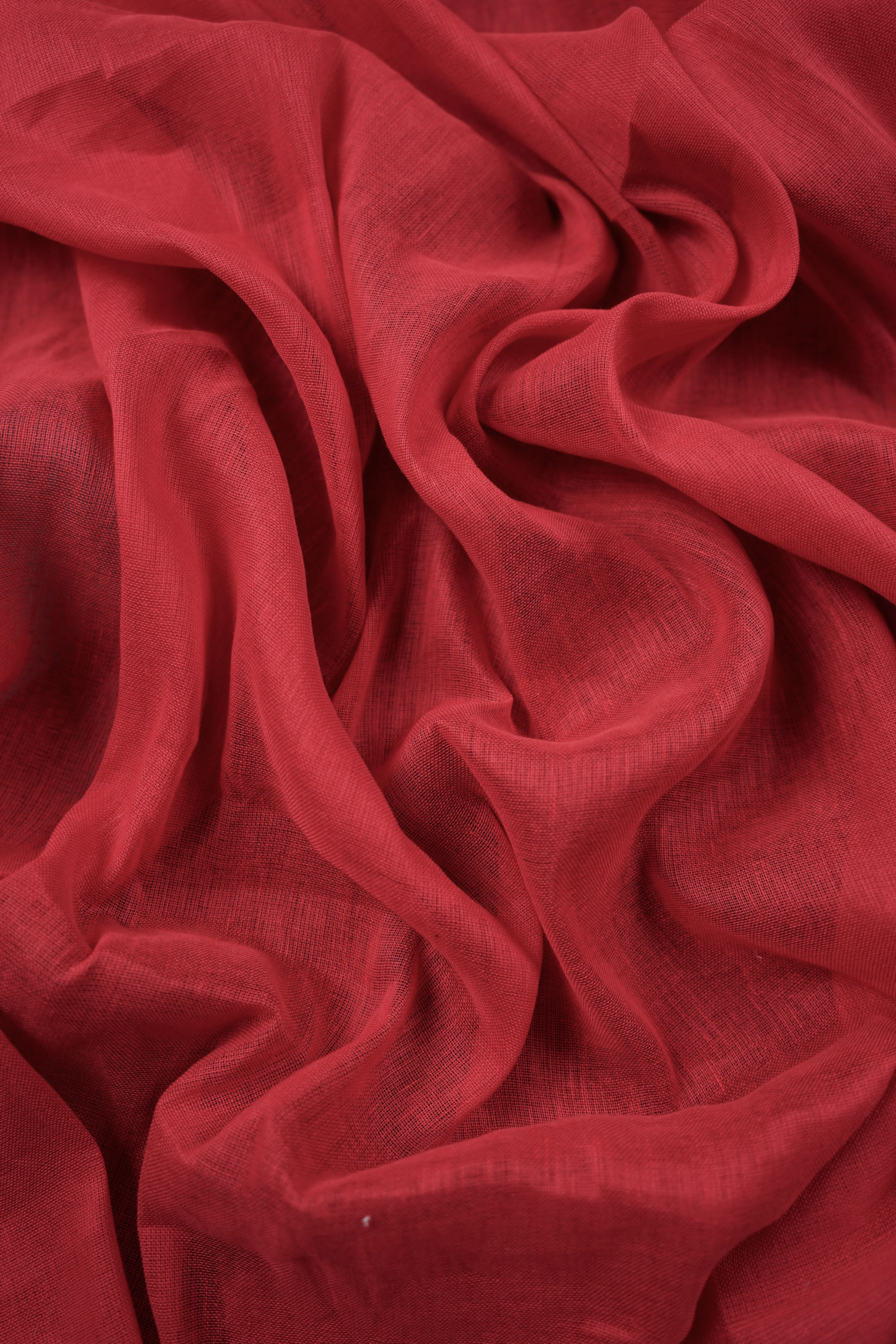 Deadstock - Linen, Cotton - Thin - Red - DI13