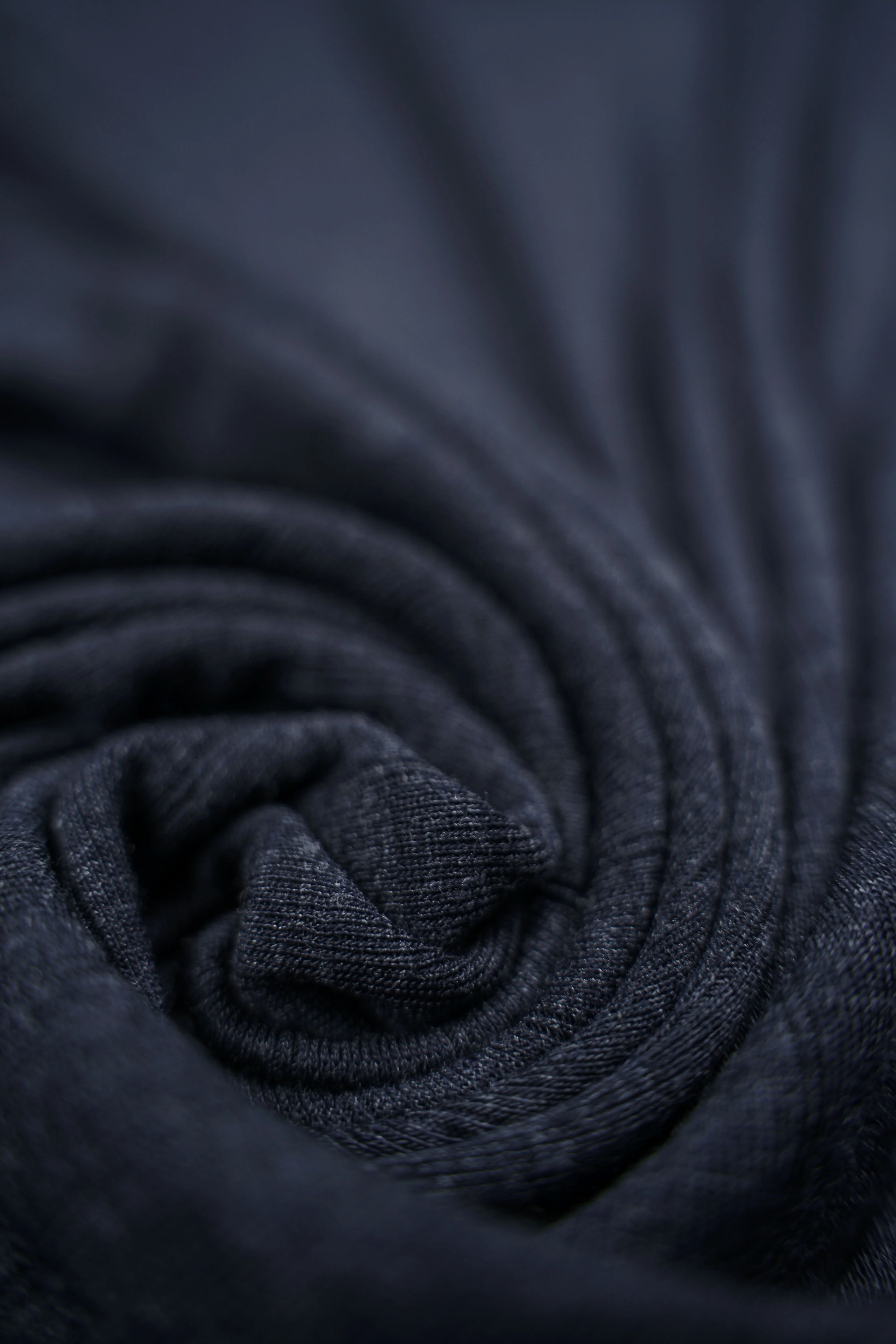 Deadstock - Merino wool - Silk - Jersey - Ribbed - Gray blue - DT18 - Image 5