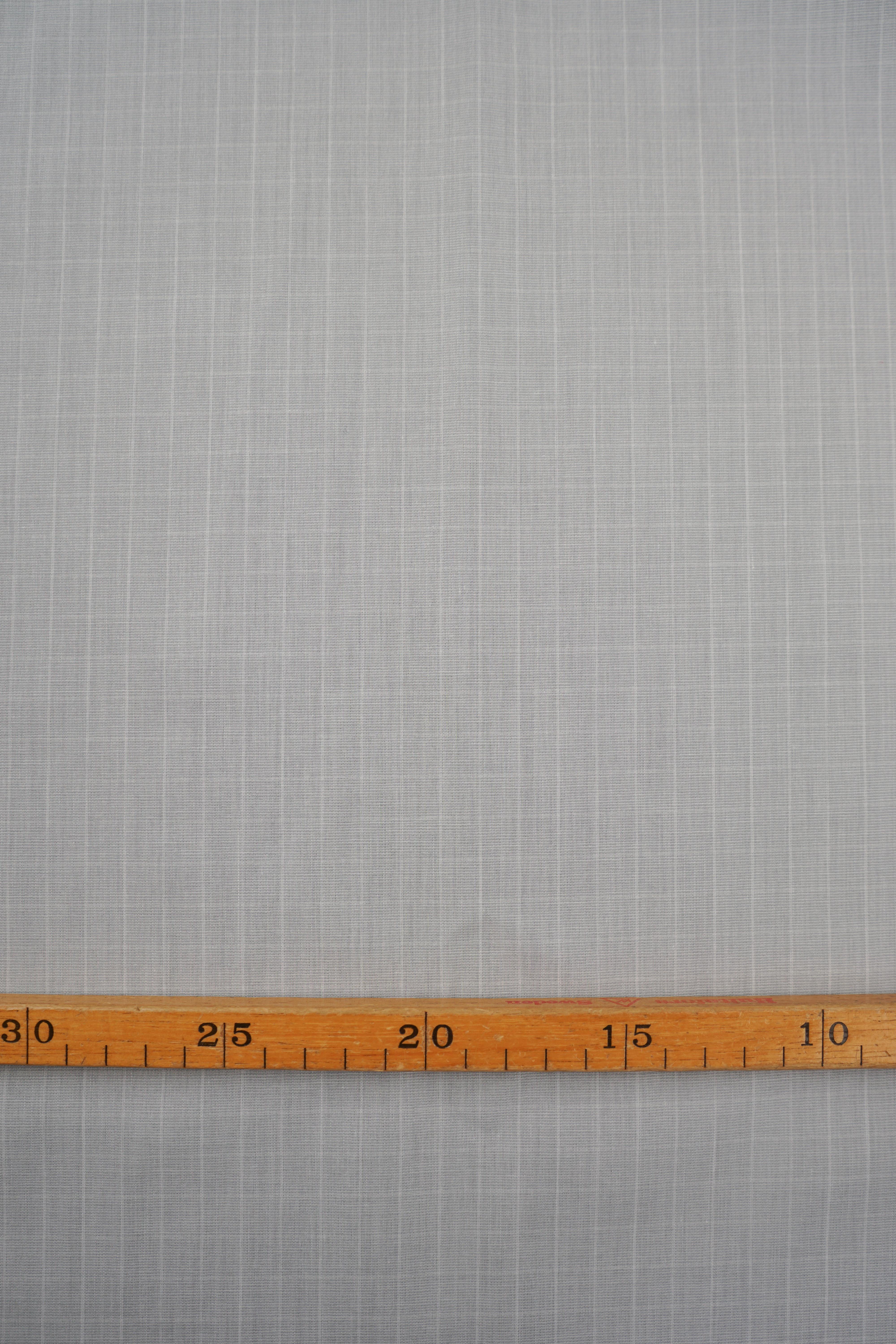 Deadstock - Shirt Fabric - Cotton - Check - Gray - DS177 - Image 3