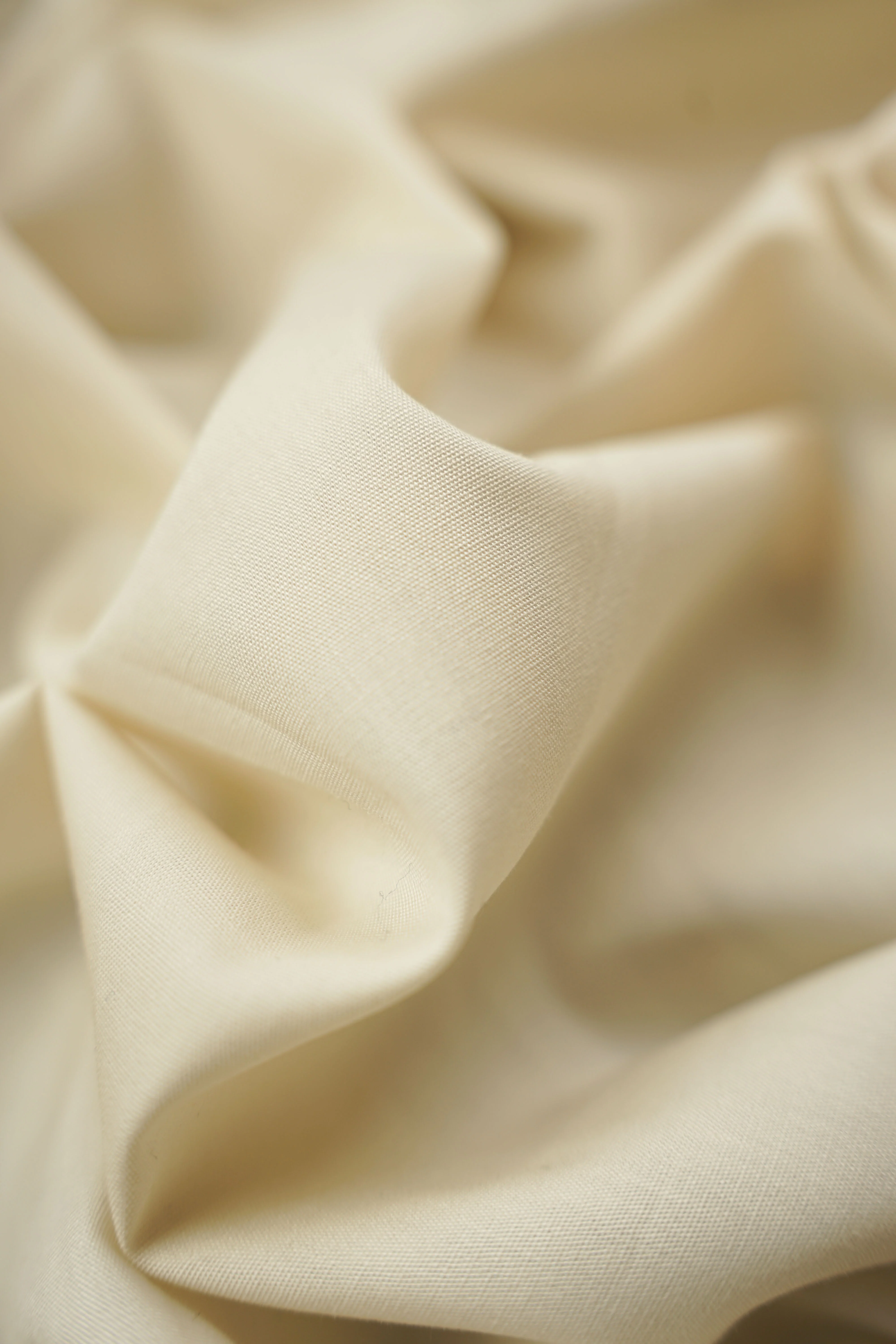Deadstock - Shirt Fabric - Cotton - Cream - DS153 - Image 3