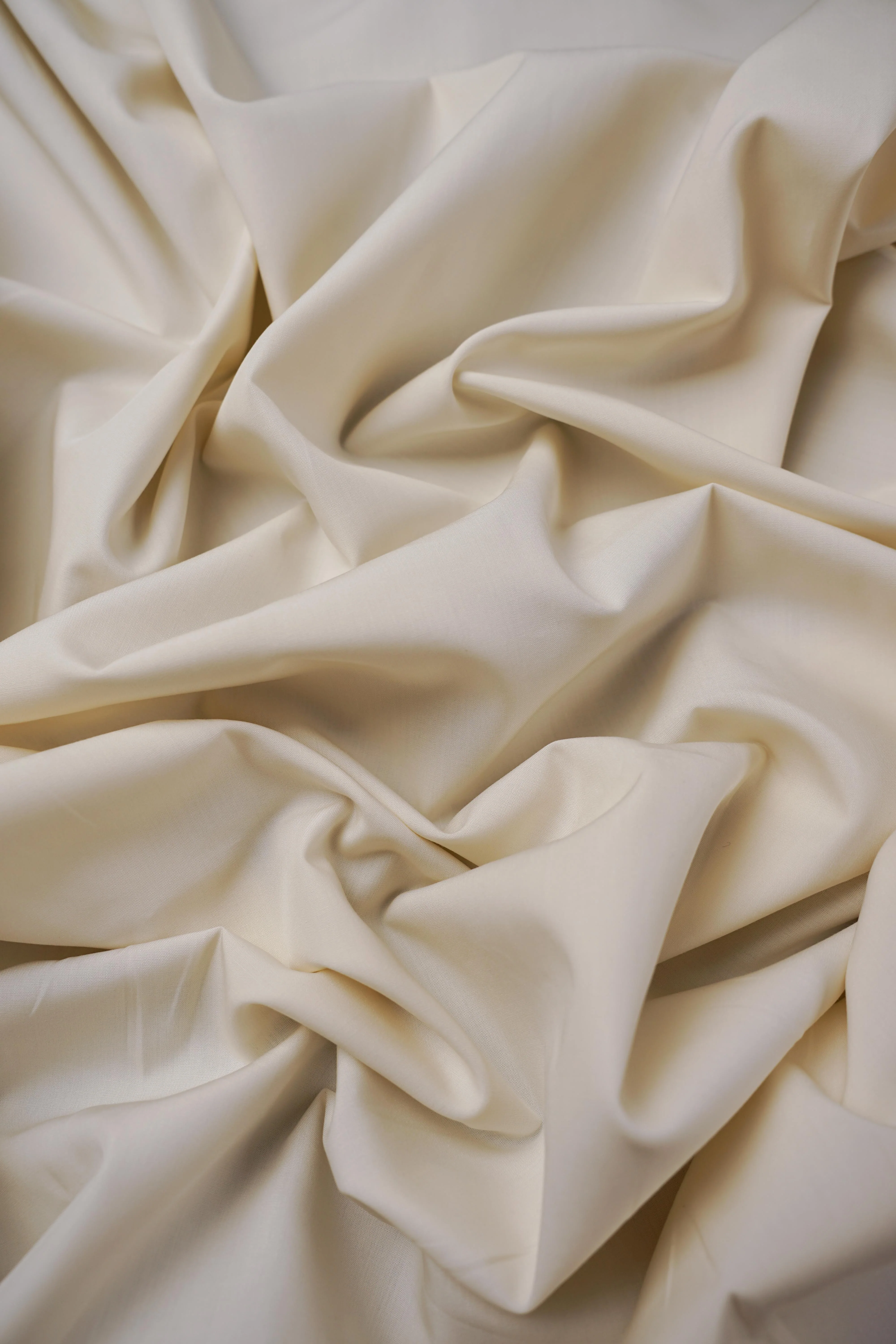 Deadstock - Shirt Fabric - Cotton - Creme - DS198 - Image 2