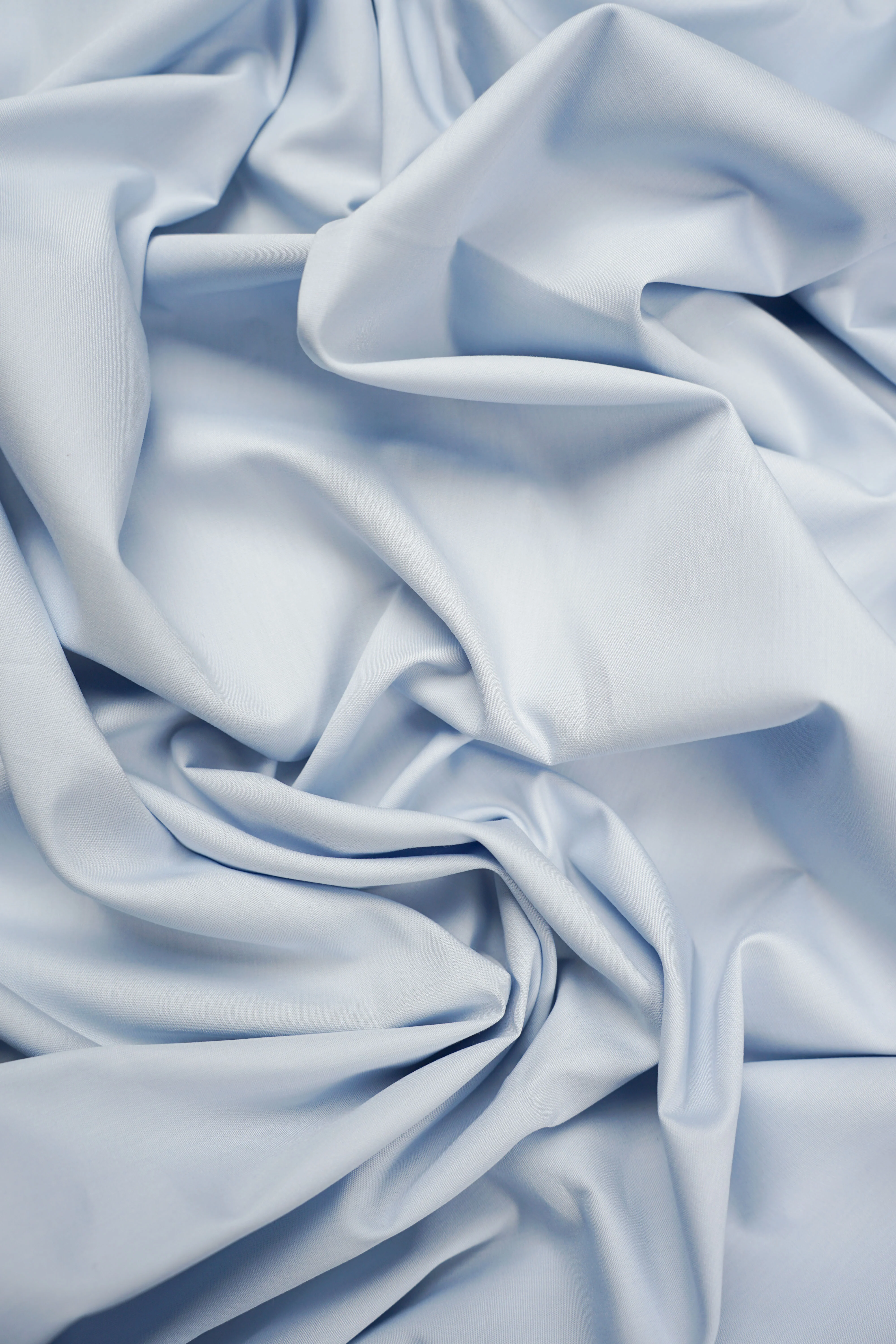Deadstock - Shirt Fabric - Cotton - Light Blue - DS169 - Image 2