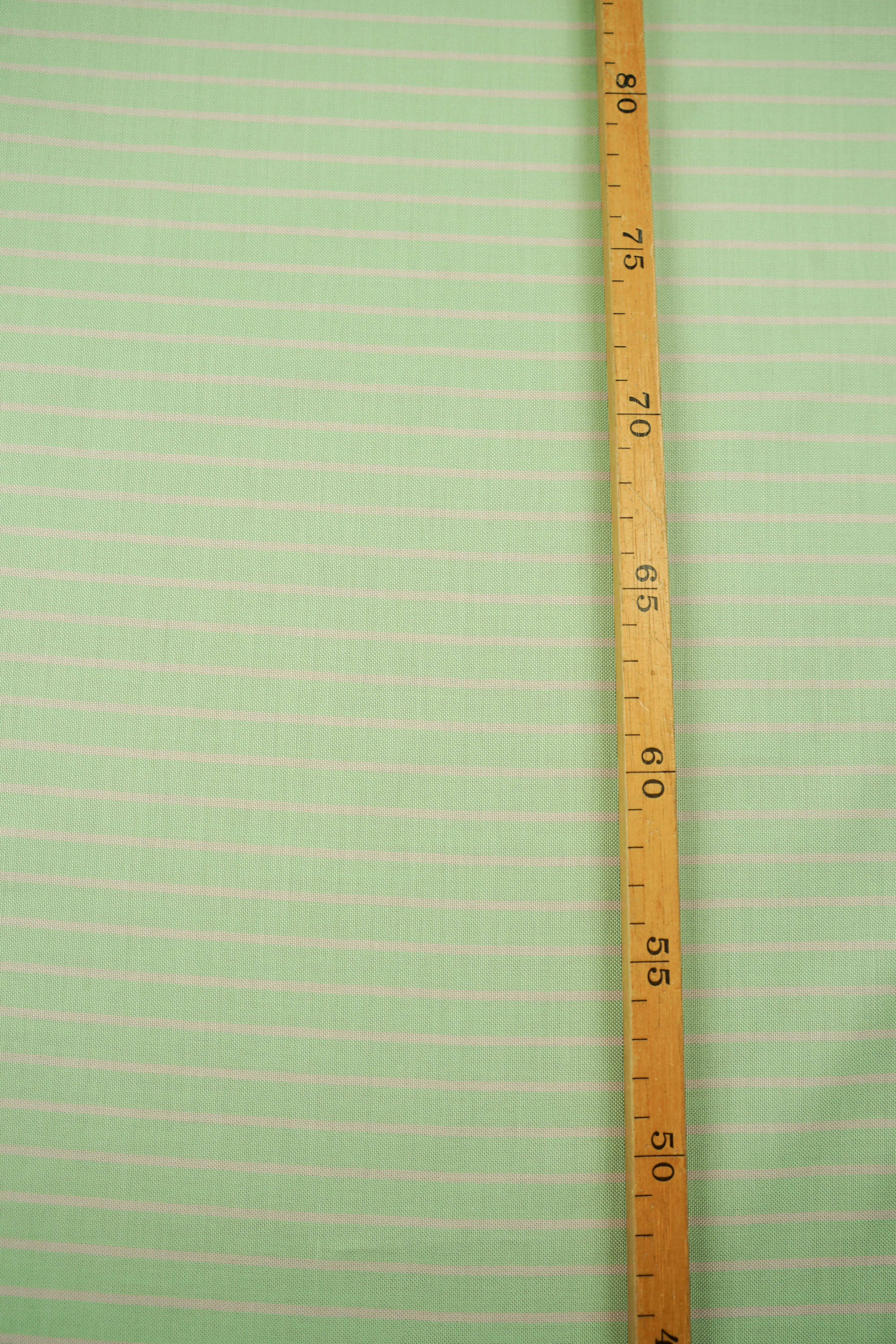 Deadstock - Shirt Fabric - Cotton - Stripes - Mint - DS146 - Image 3