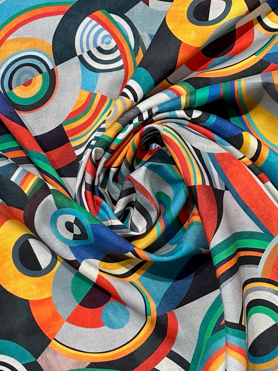 French Viscose - Patterned - Buauhaus - Tivoli