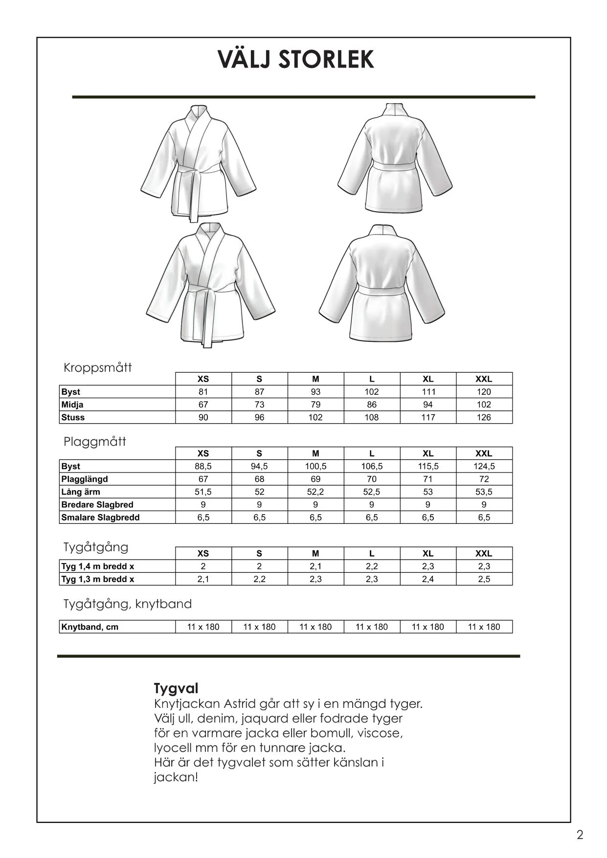 Hallin Sewing pattern Knit jacket Astrid - Image 2