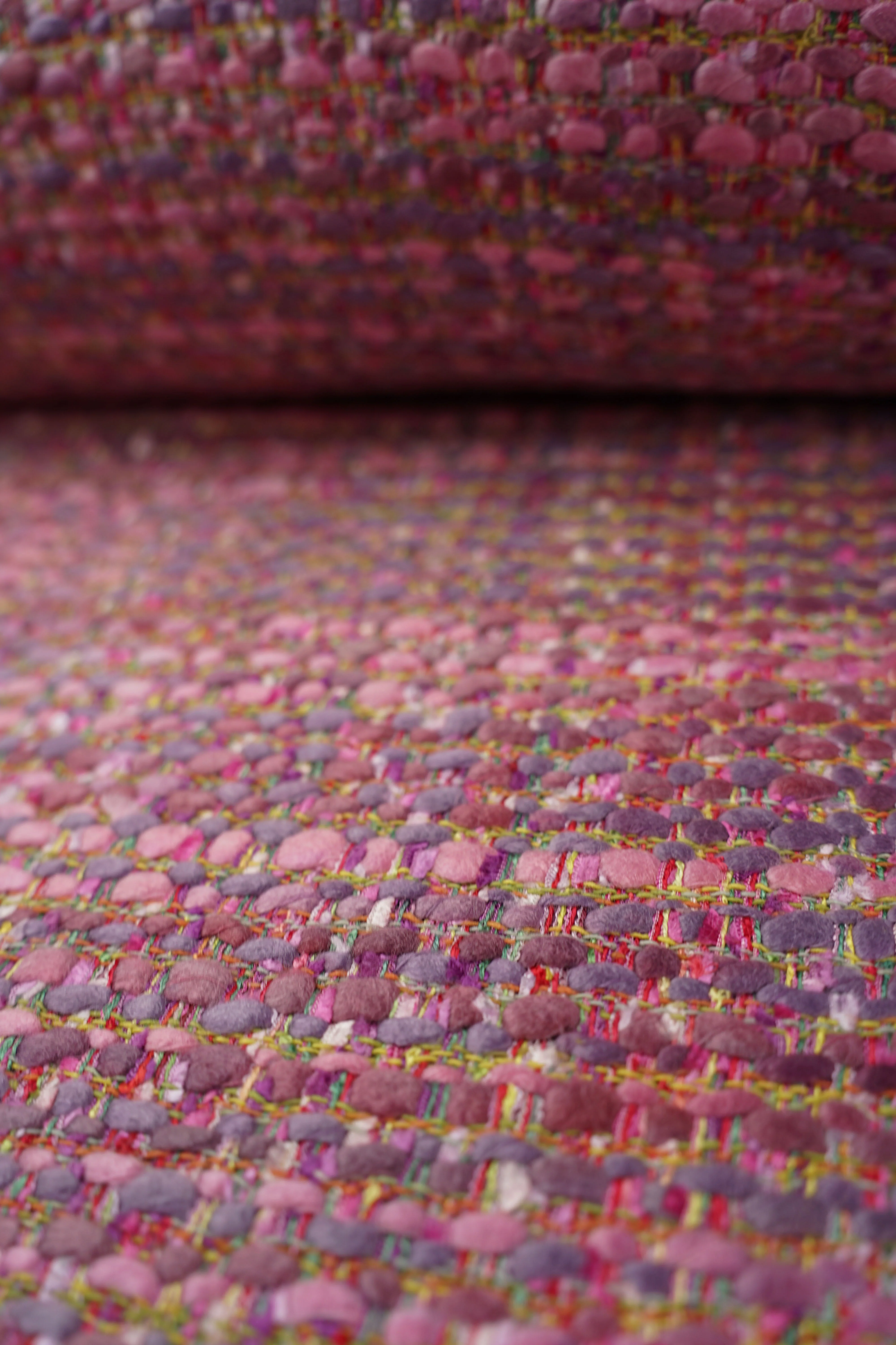 Italian Jacket fabric - "Chanel-Look" - Viscose, cotton - Purple, Pink - fg.M - Image 4