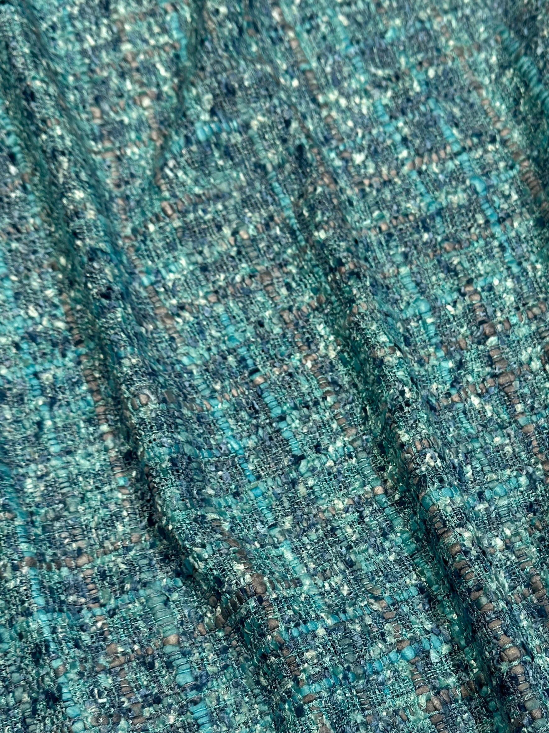 Italian Jacket Fabric - "Chanel Look" - Viscose - Ice Blue (48)