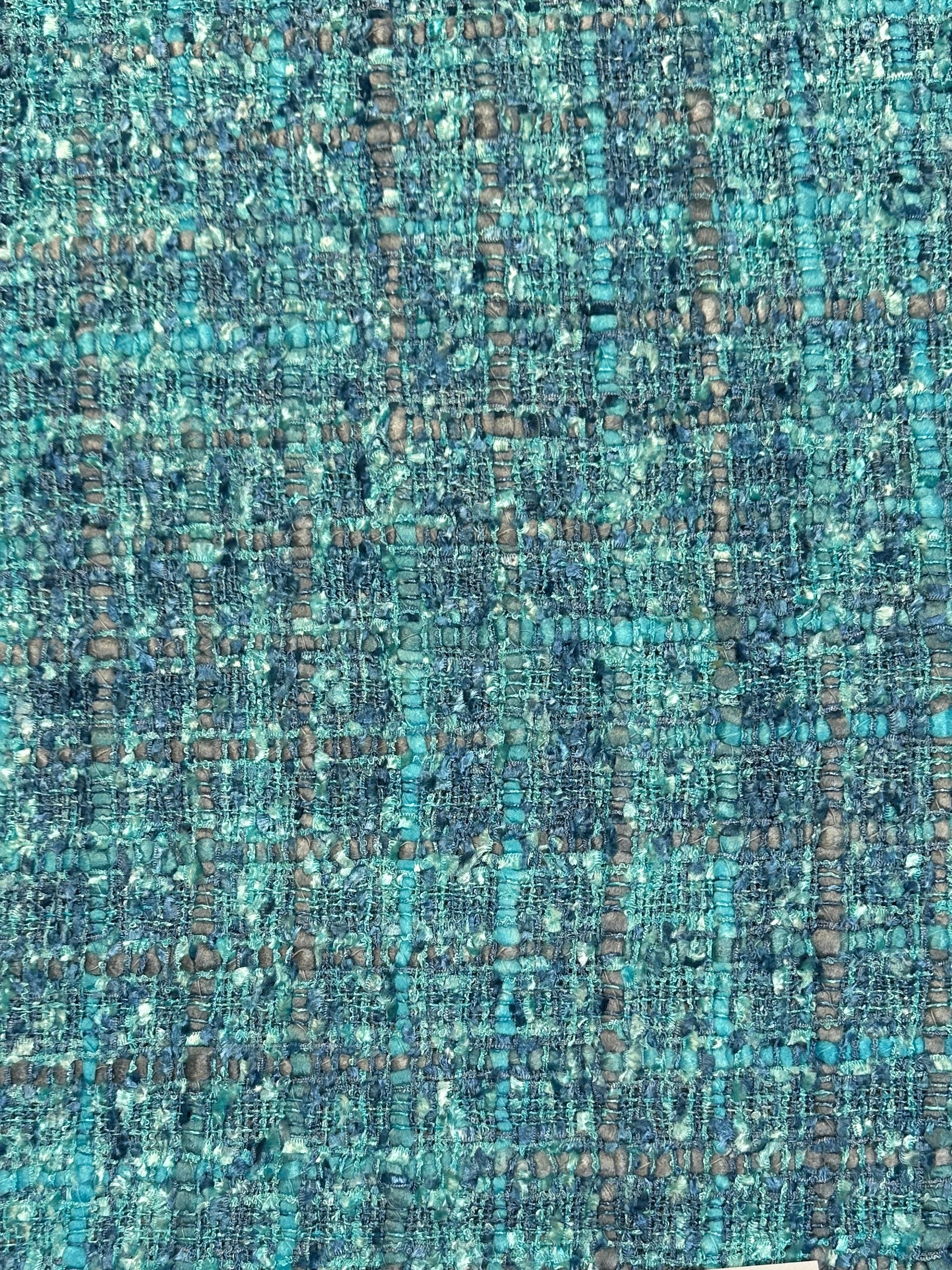 Italian Jacket Fabric - "Chanel Look" - Viscose - Ice Blue (48) - Image 3