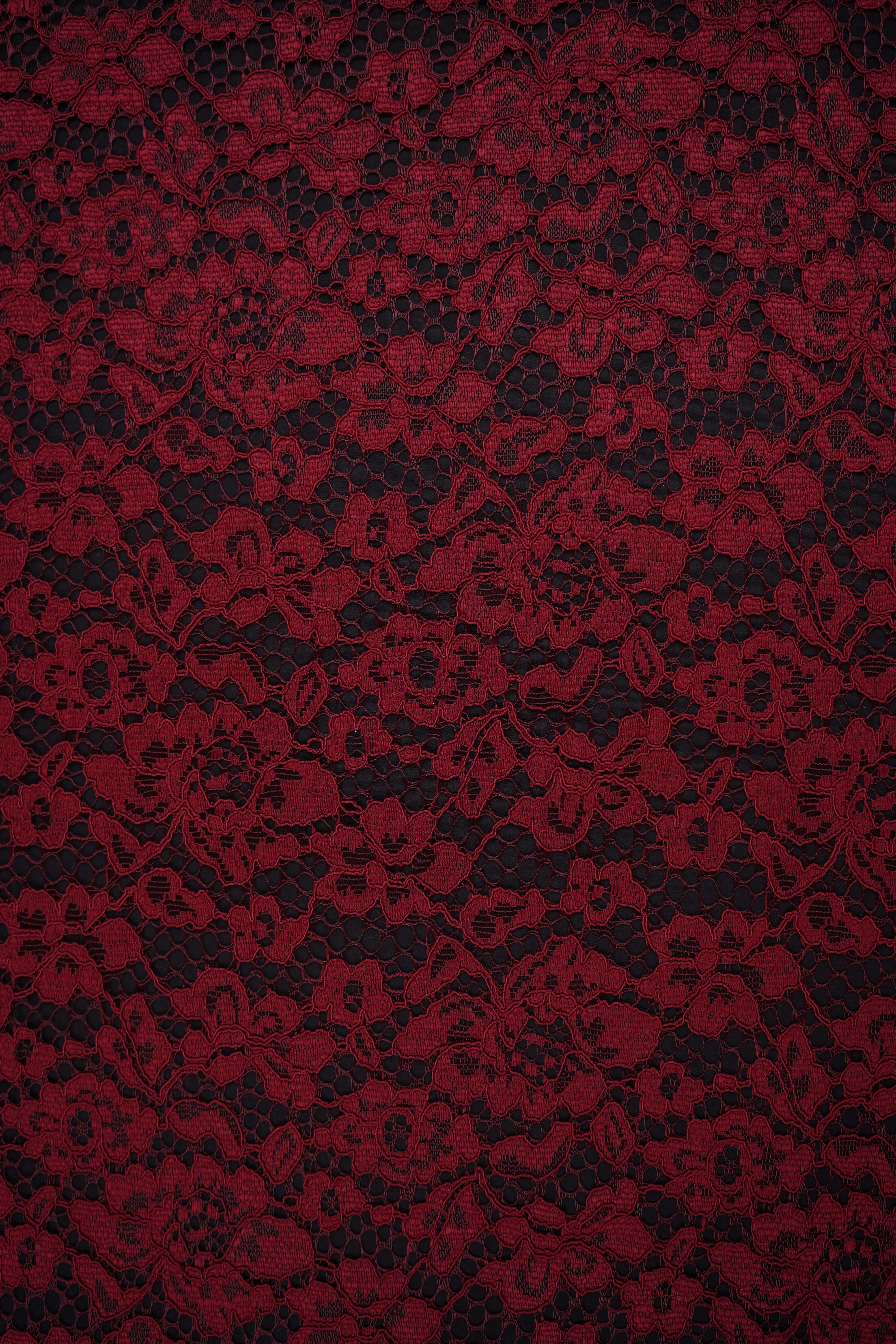 Lace - Powerful - Flowers - Bordeaux - 003 - Image 4