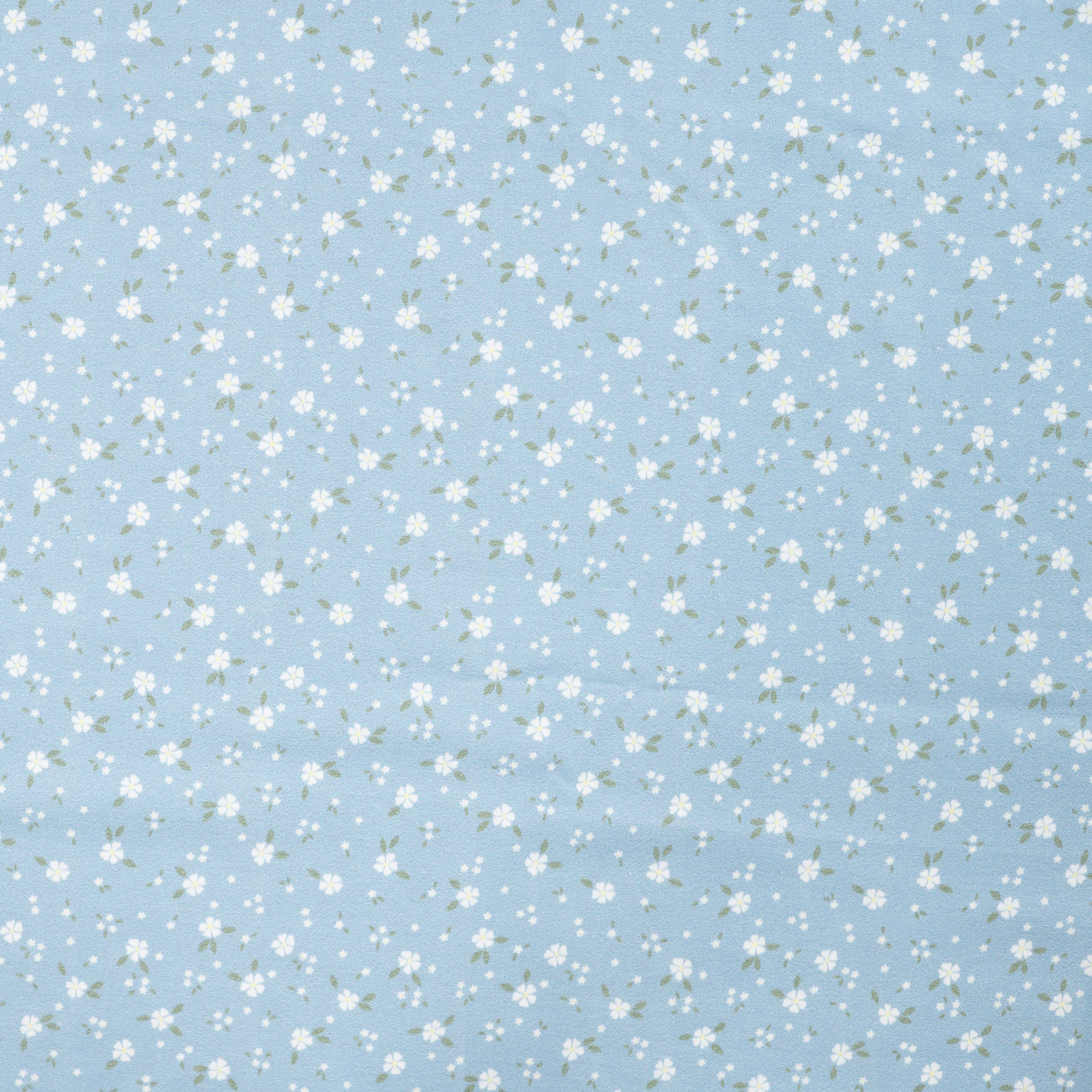 Mönstrat - Bomullspoplin - Blommor - Blå - 43.910 - Image 2