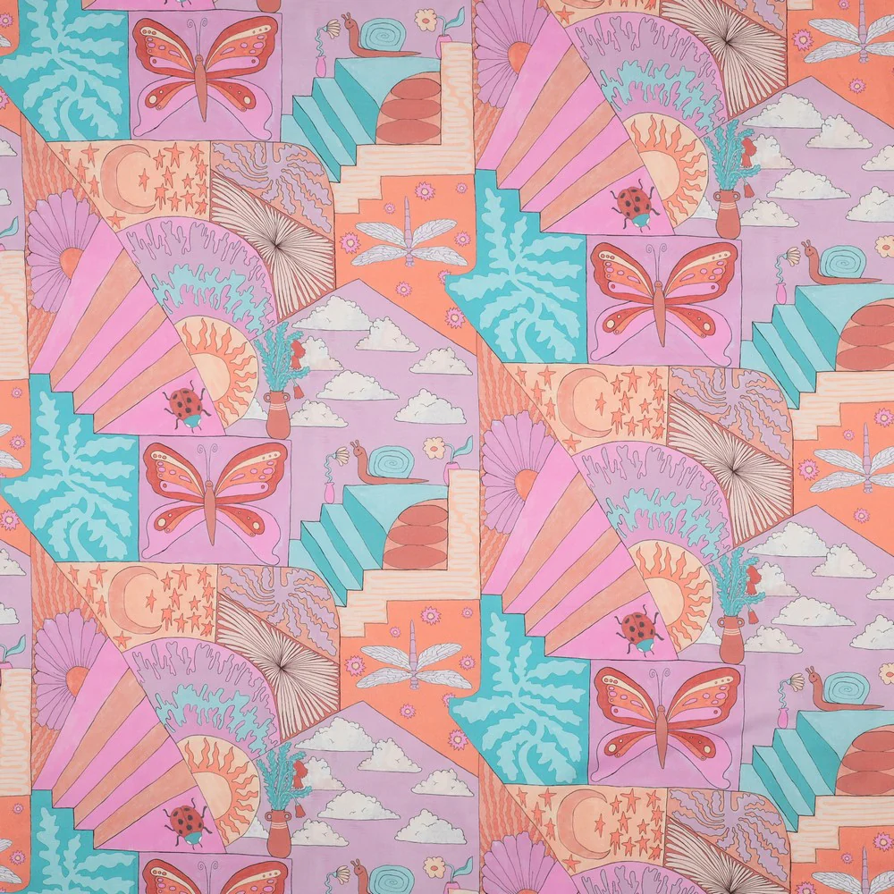 Nerida Hansen - Cotton - Fine popline - Little creatures - Mint - 001 - Image 4