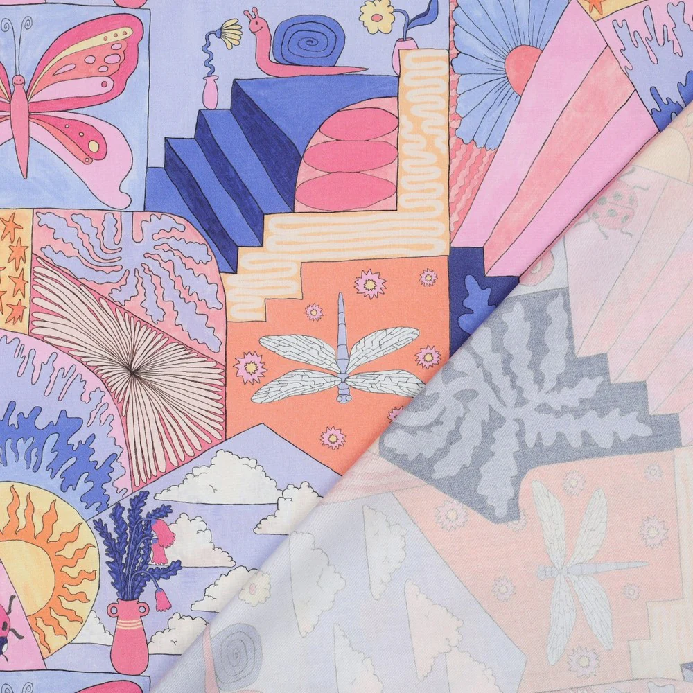 Nerida Hansen - Cotton - Fine popline - Little creatures - Sky blue - 013 - Image 4