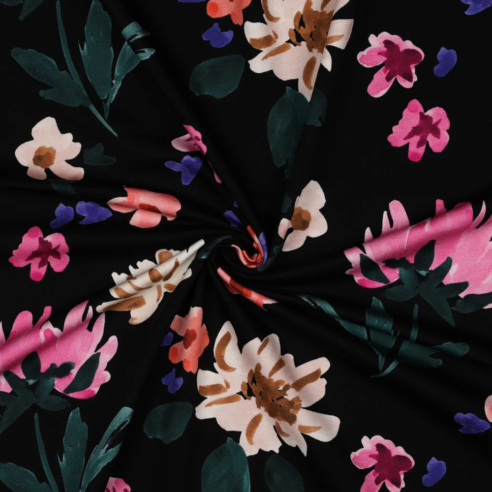 Nerida Hansen - French Terry - Colette - Cotton - Black - Image 3
