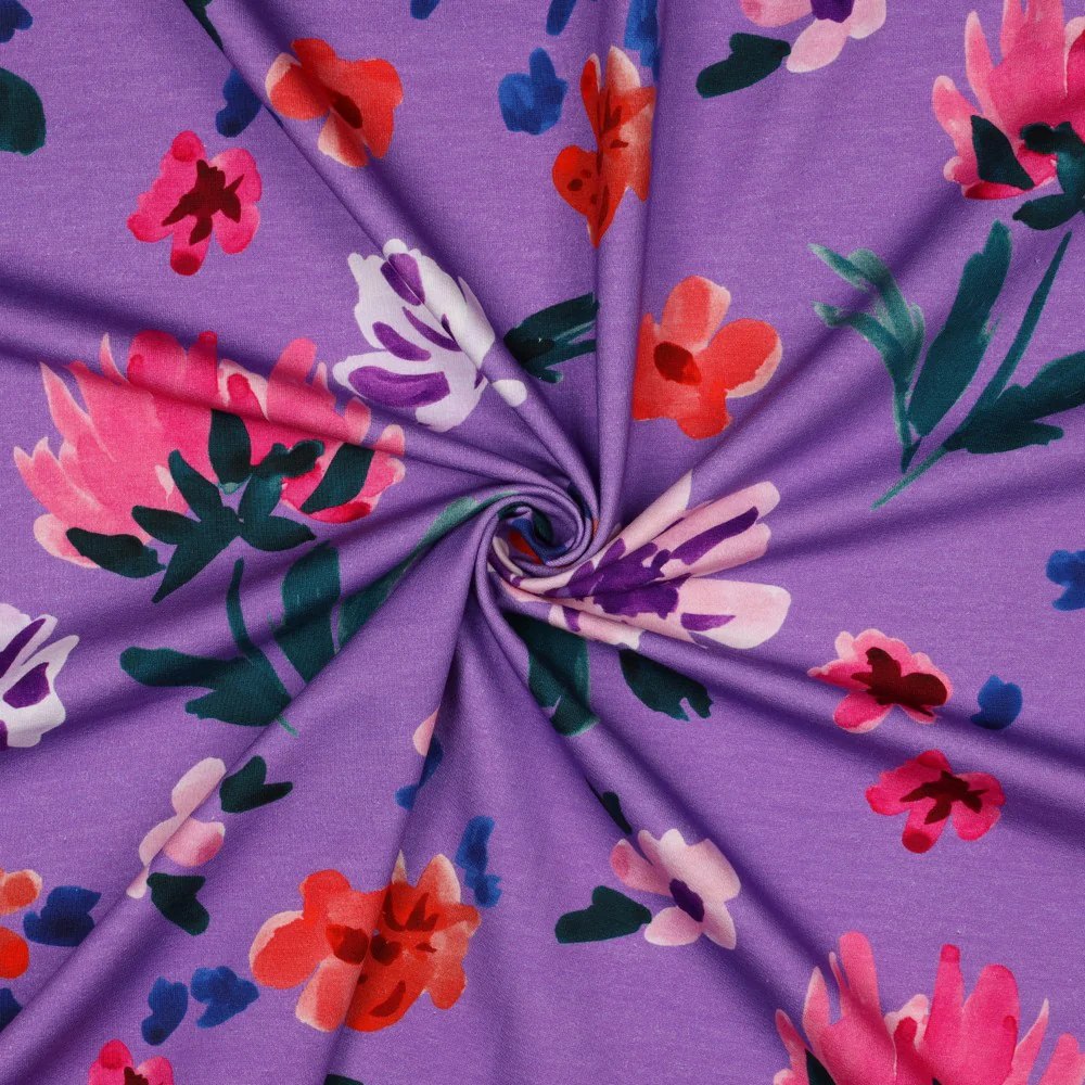 Nerida Hansen - French Terry - Colette - Cotton - Lavender - Image 3