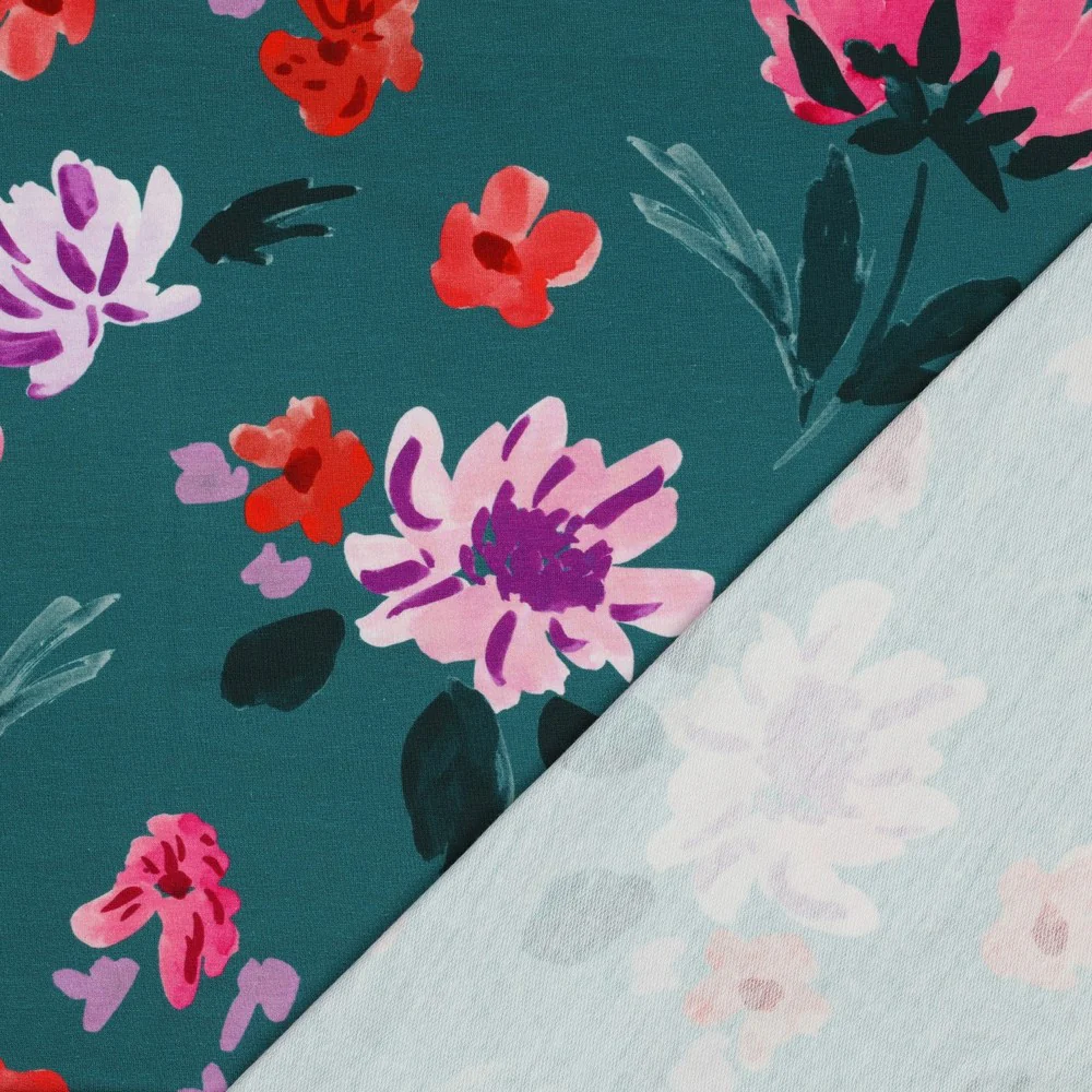 Nerida Hansen - French Terry - Colette - Cotton - Petrol - Image 4