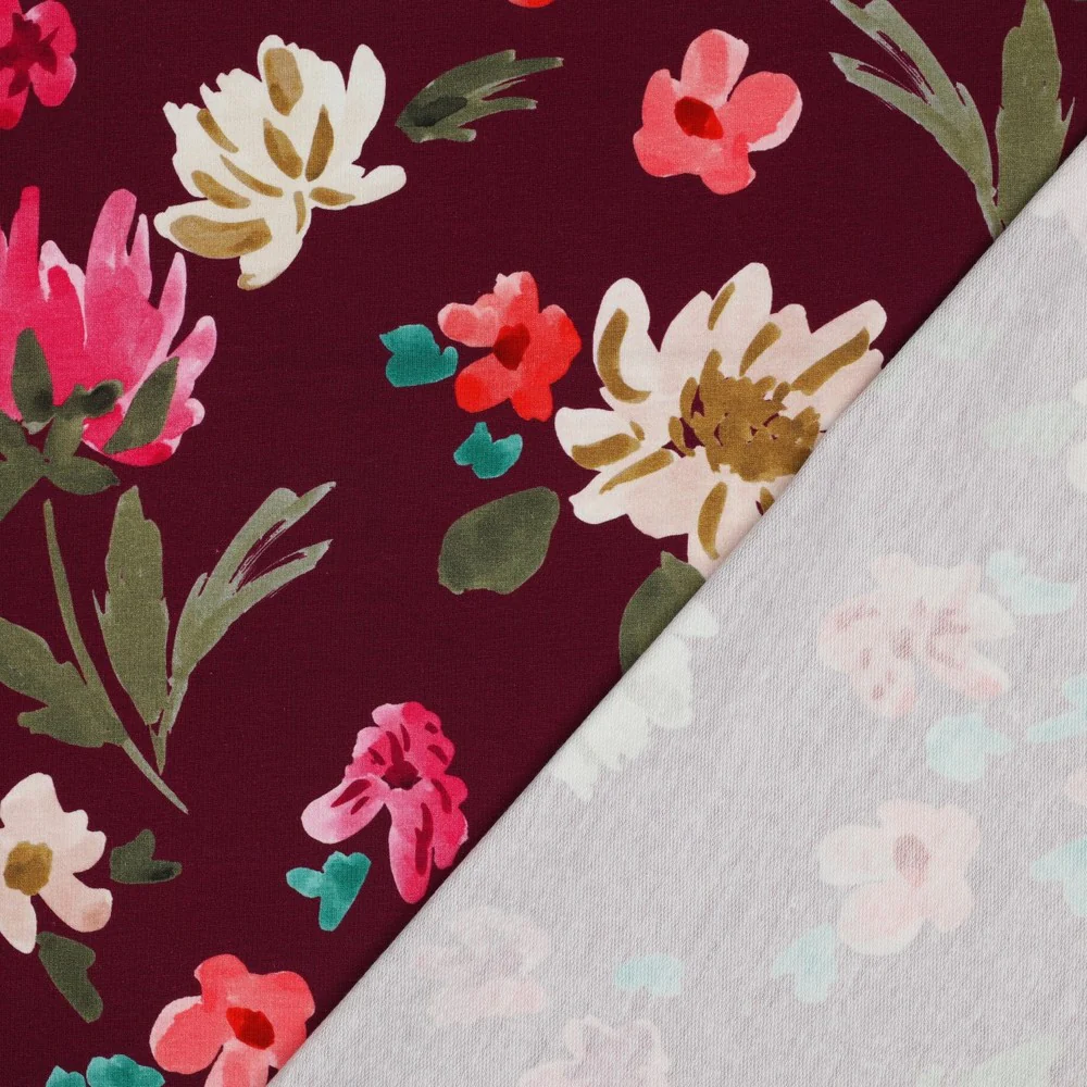 Nerida Hansen - French Terry - Colette - Cotton - Plum - Image 4