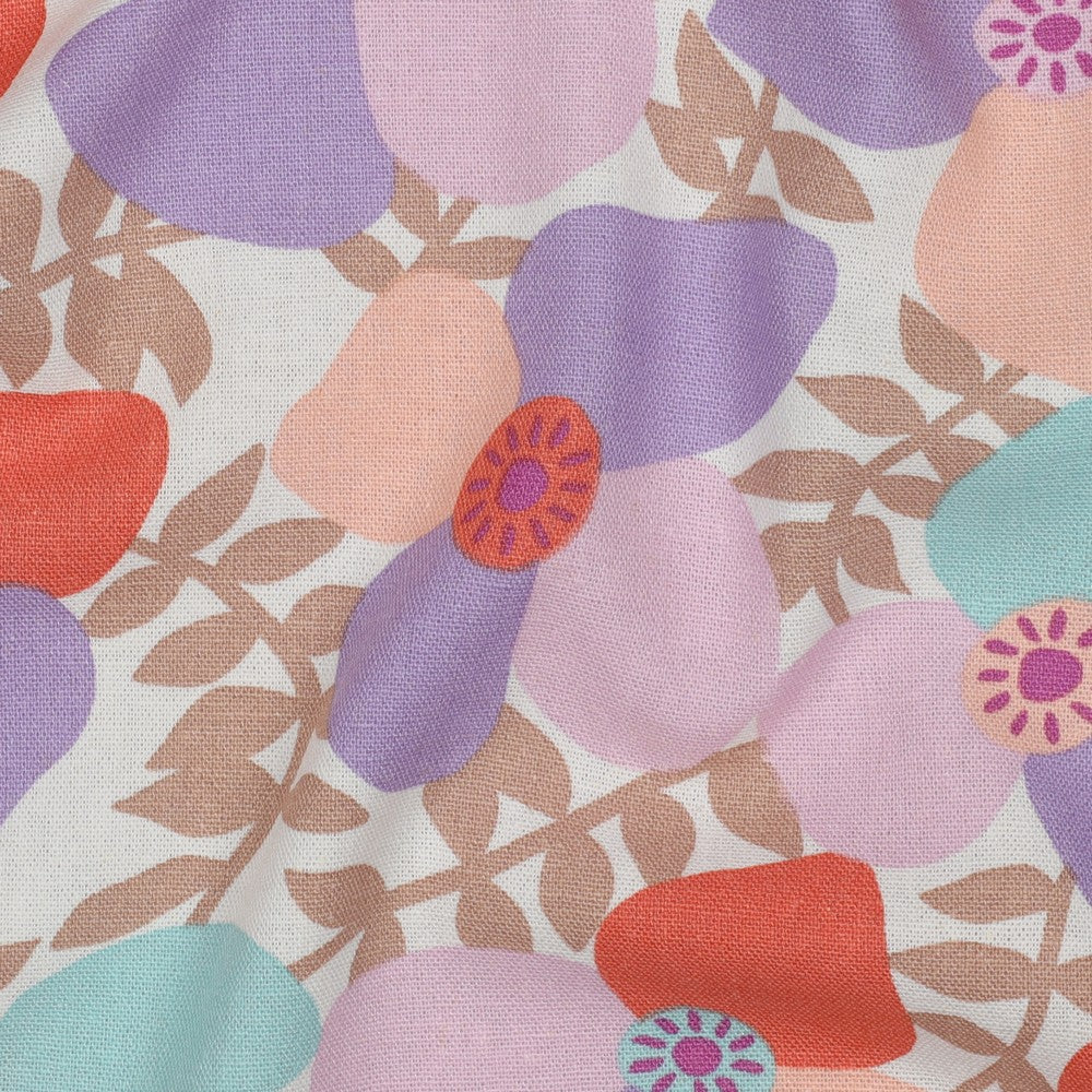 Nerida Hansen - Viscose, Linen - Lema poppies - Off-white - 001 - Image 2
