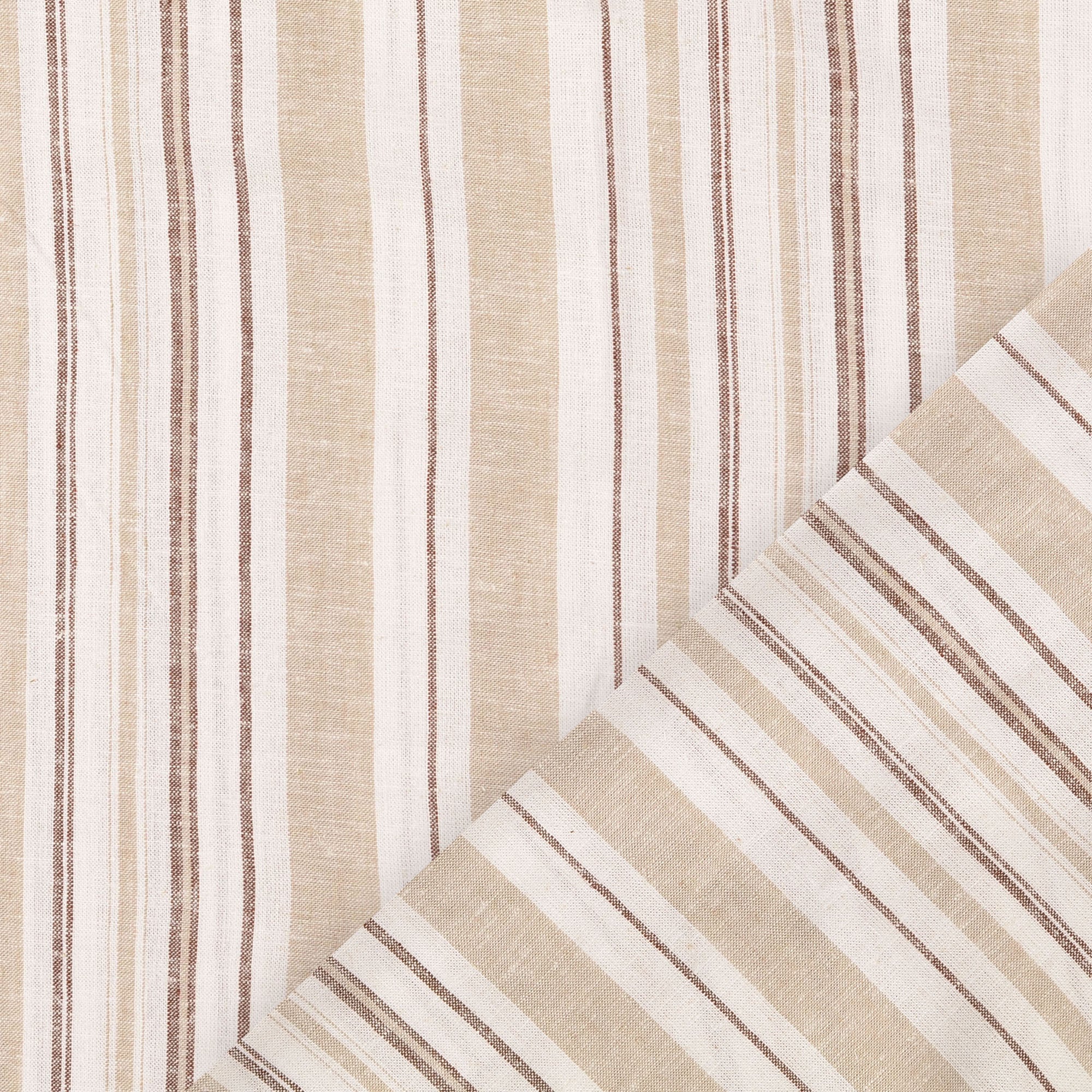 Pattern - Linen, viscose - Stripes - Beige - 0003 - Image 3