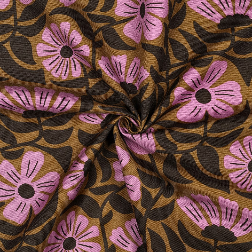 Patterned - Canvas - Cotton - Flowers - Green - 42.004 - Image 3