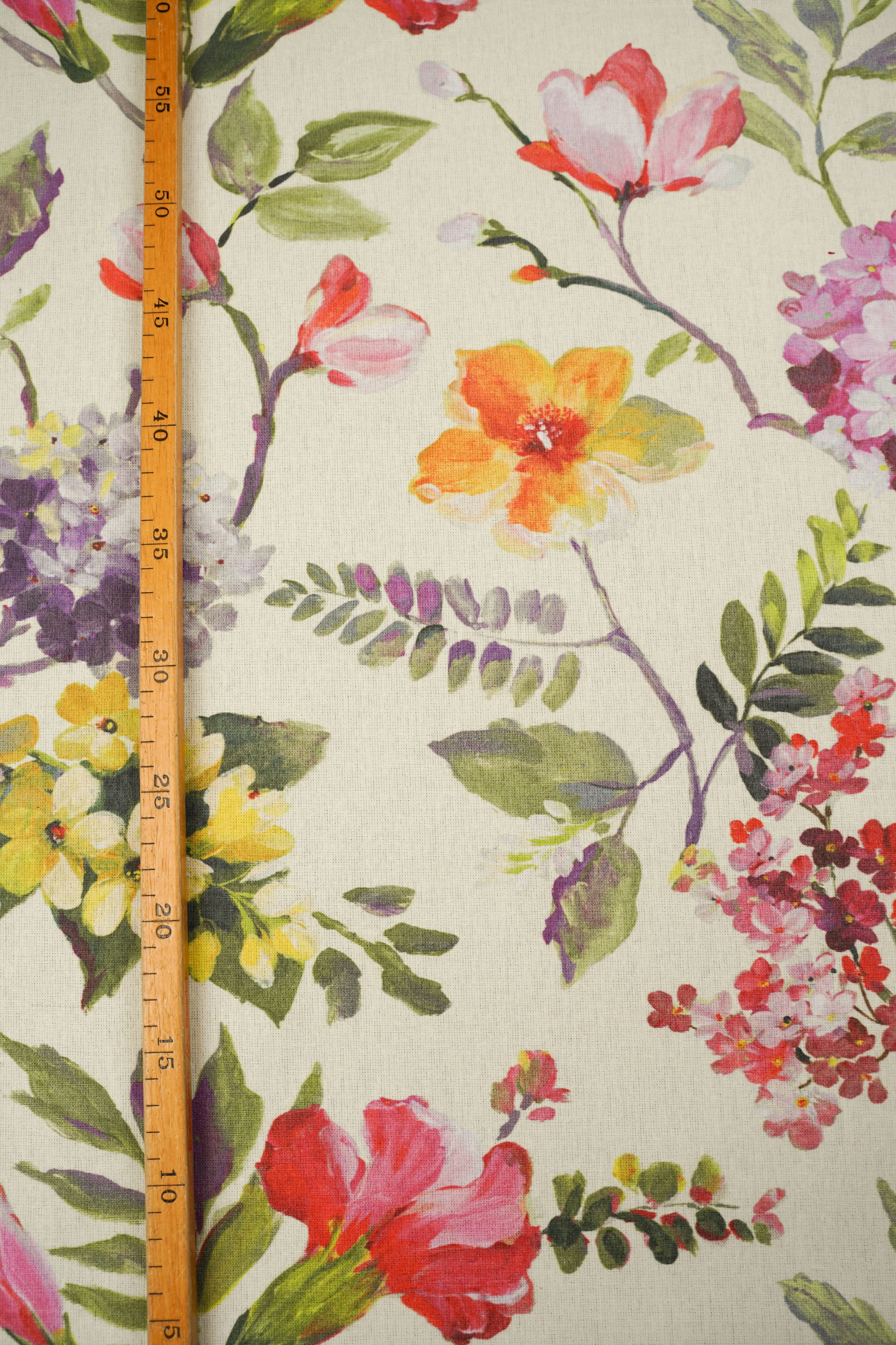 Patterned - Curtain and furniture - Brushed - Cotton - MD 25.000 - Flower - Etamines - Image 6