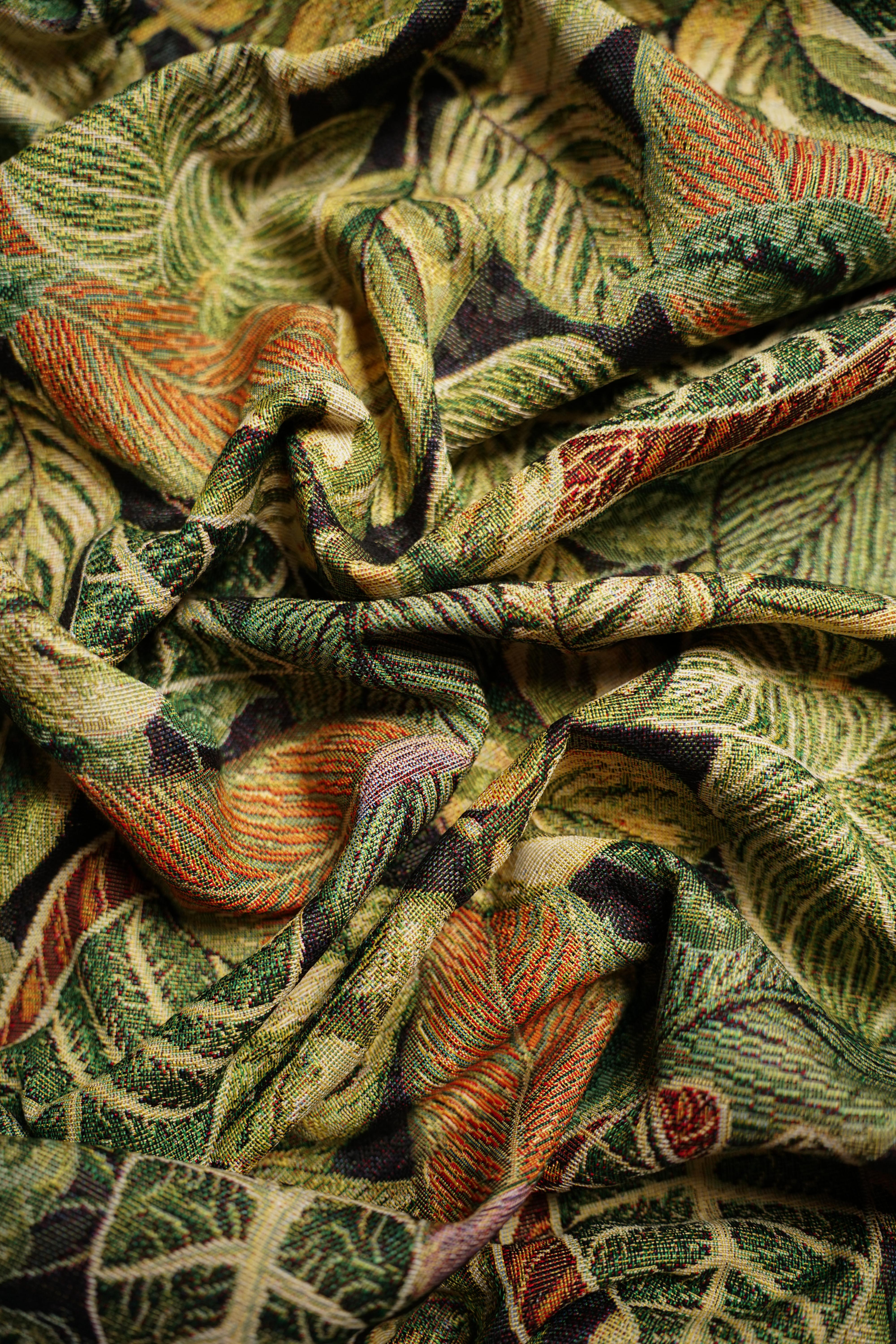 Patterned - Interior - Tapestry - Cotton - Polyester - Exotic leaves - Green - 1586 - Image 2