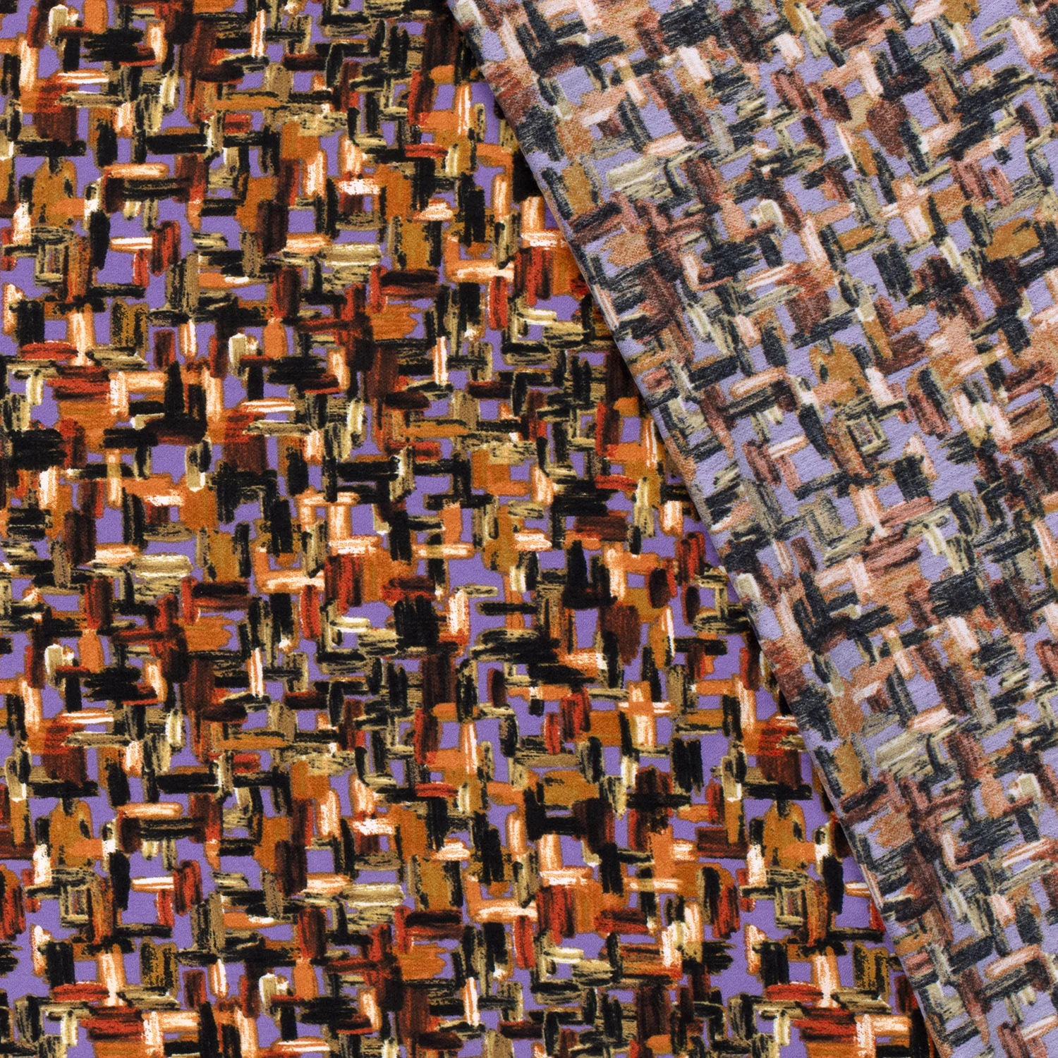 Patterned - Viscose CrĂȘpe - Abstract - Magenta - 045 - Image 4