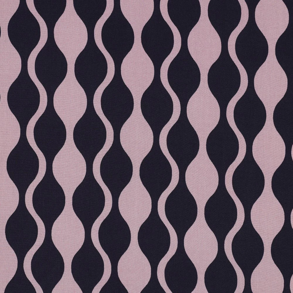 Patterned Viscose - Lenzing Ecovero - Abstract - Mauve - Image 5