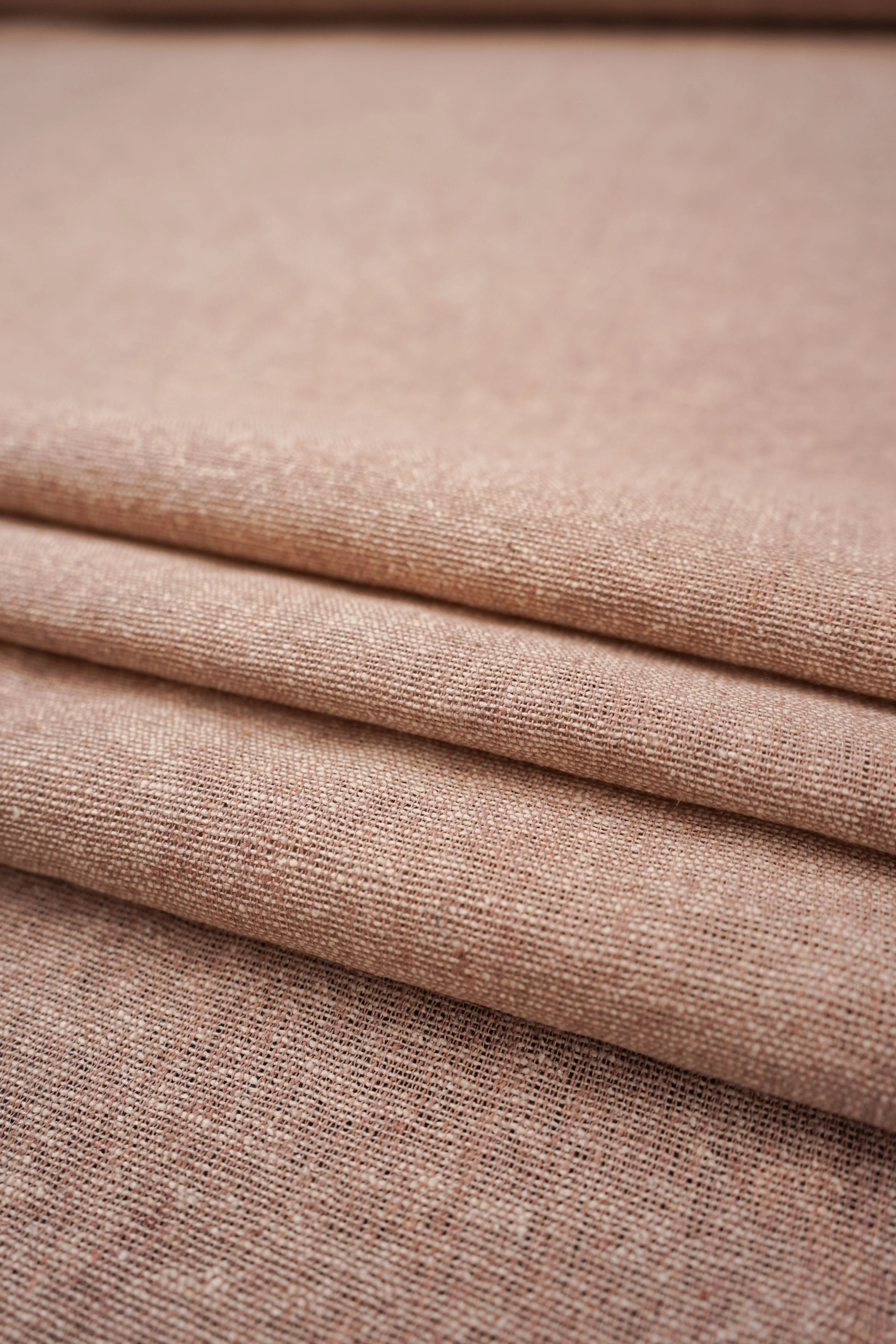 Raw silk - Unbleached - Natural - Old pink - 13413.17 - Image 2