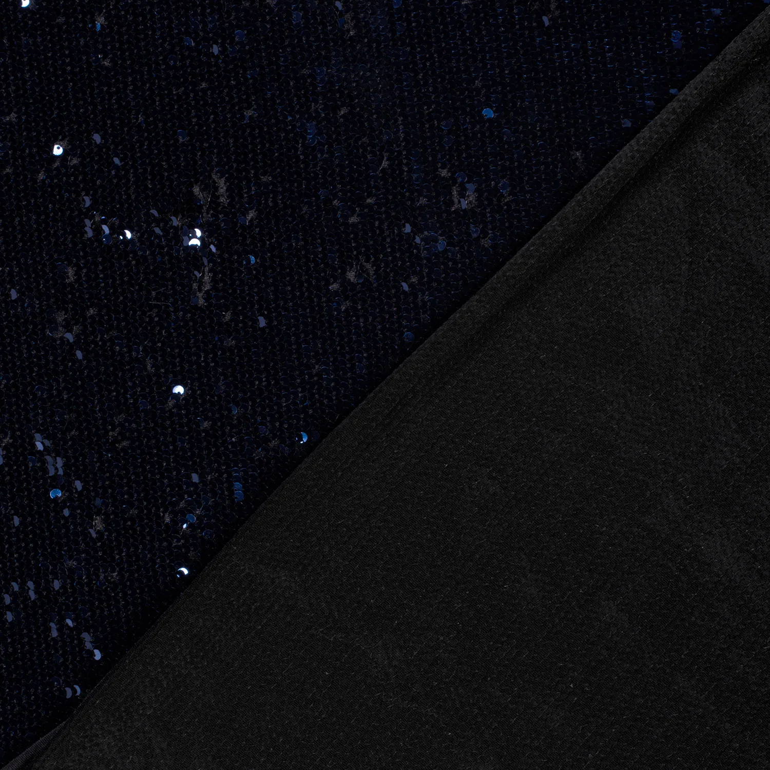 Sequins - Velor - Stretch - Soft - Navy - 008 - Image 4
