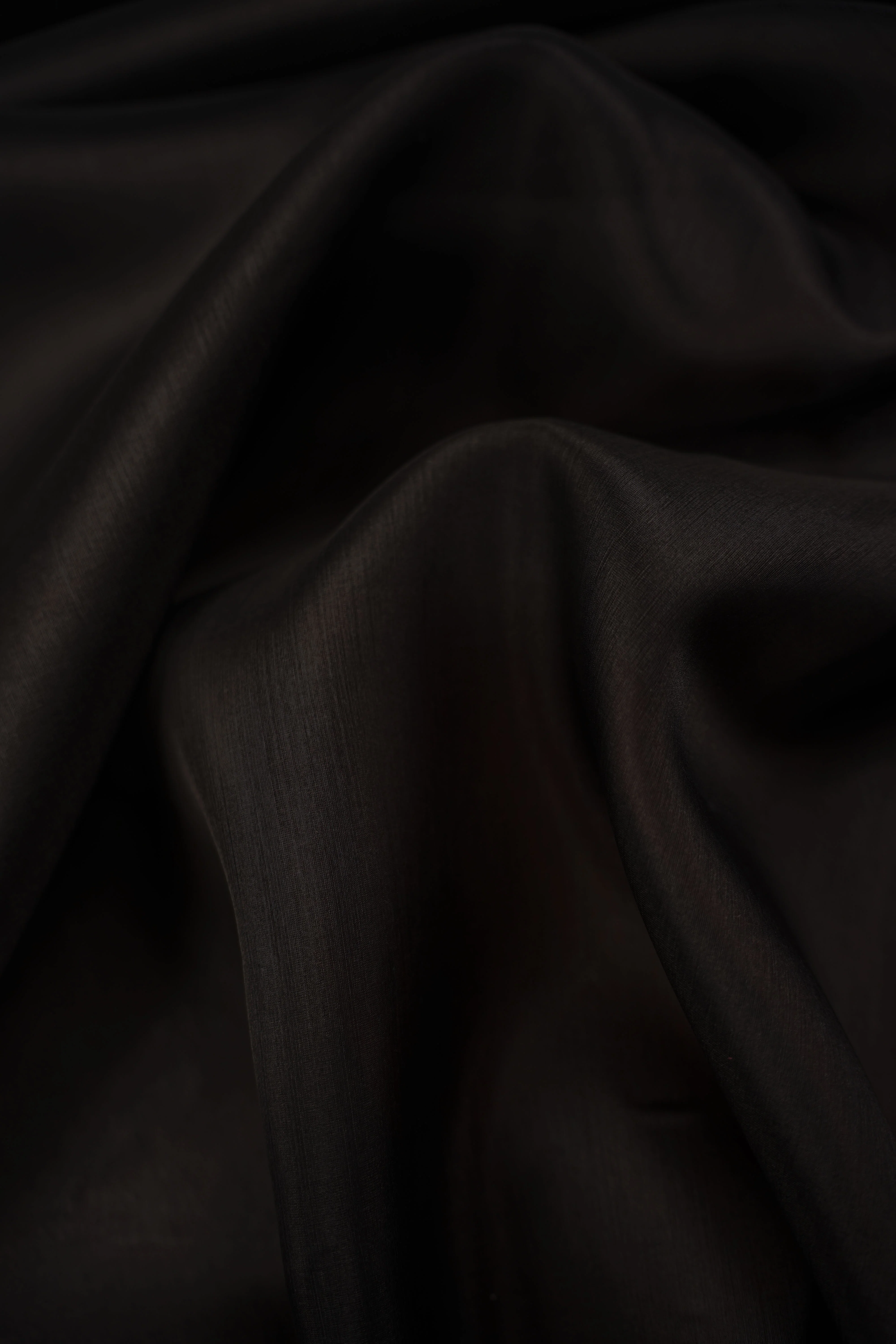 Silk - Organza - Fine thread - Black - 5453