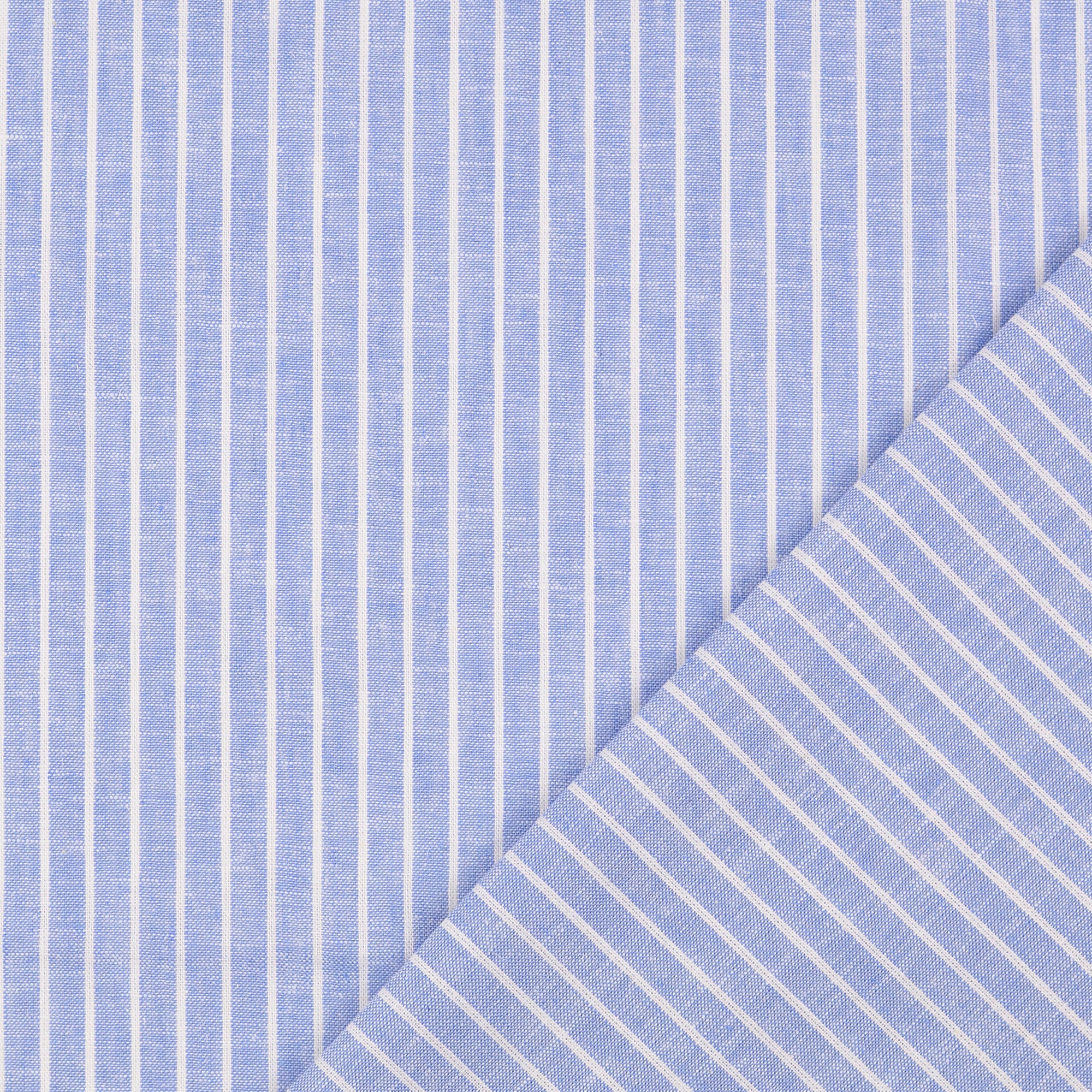 Striped - Linen, Cotton - Light Blue - 5029 - Image 2