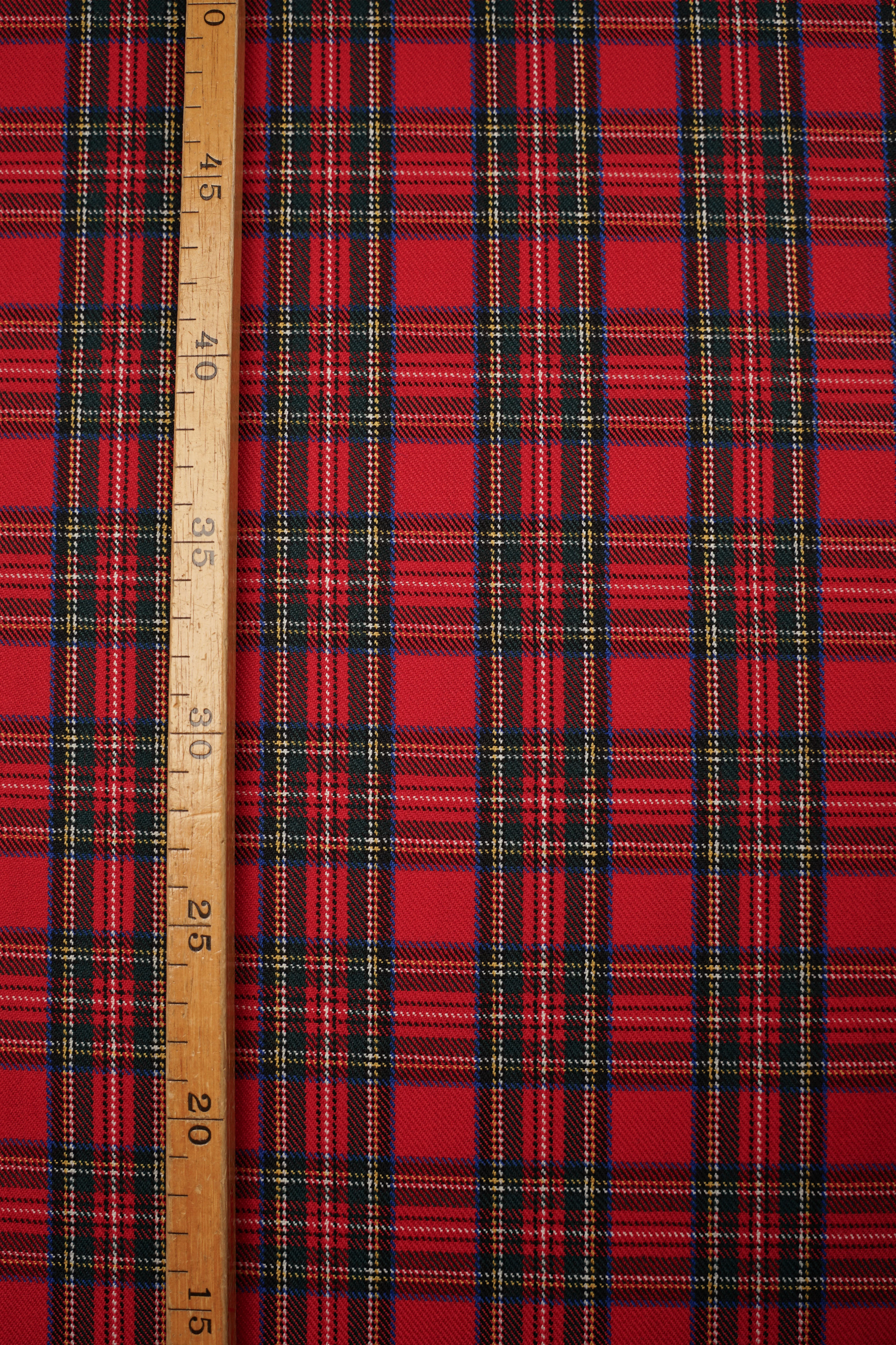 Suit Wool - Italy - Check - Tartan - Red, Green - 39 - Image 5