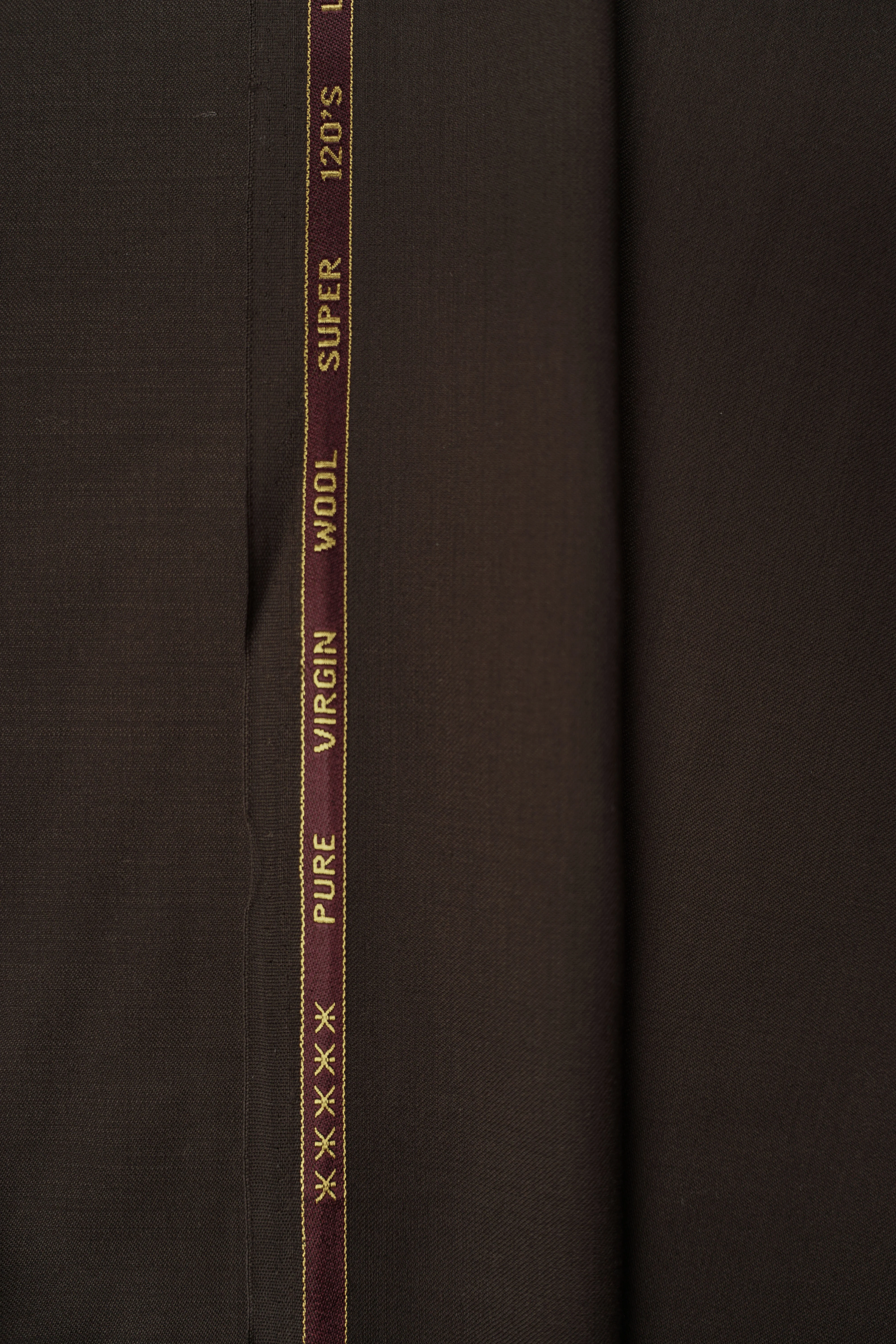 Suit wool - Italy - Luxury - Virgin wool - Super 120 - Brown - 5017 - Image 4