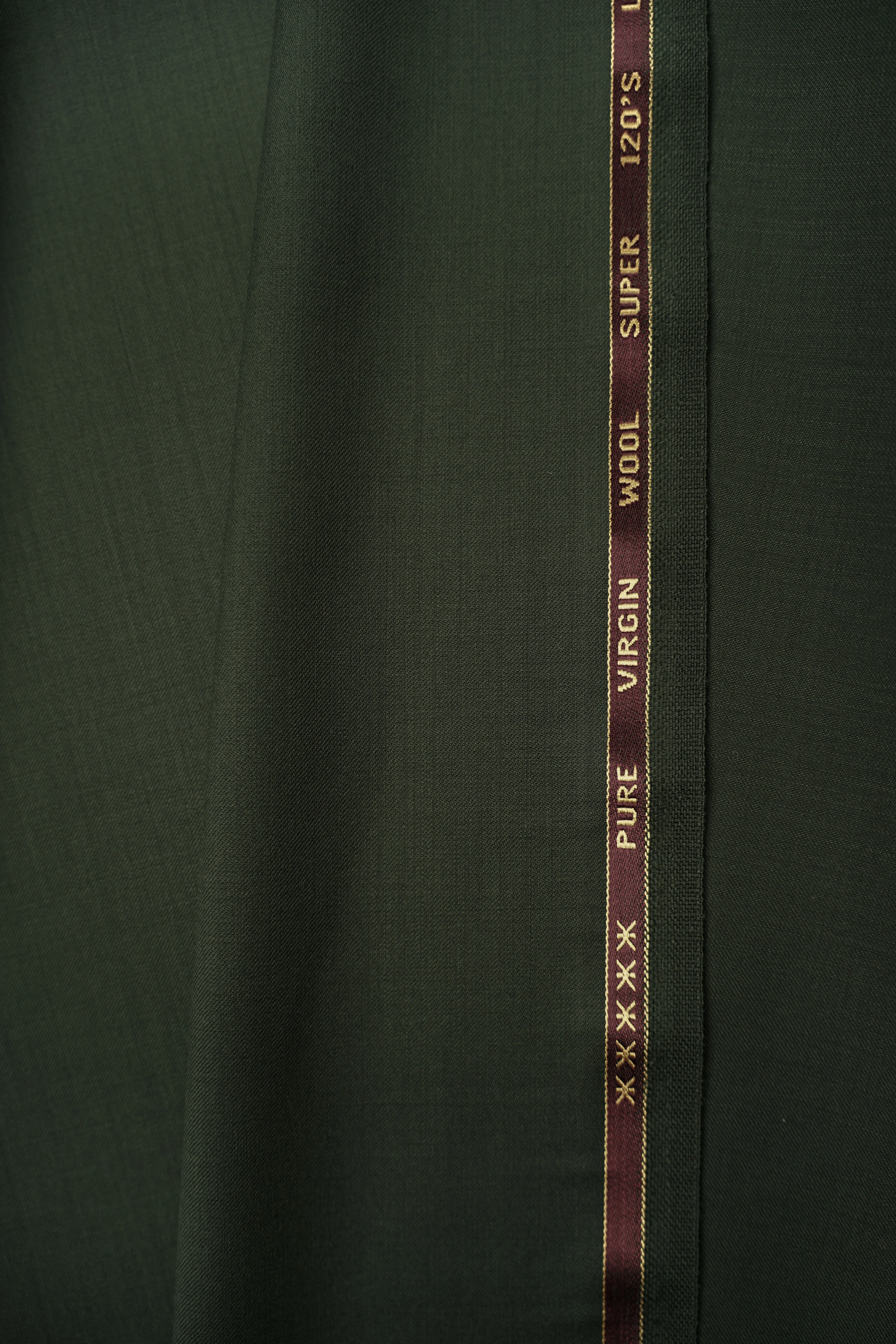 Suit wool - Italy - Luxury - Virgin wool - Super 120 - Forest green - 5134 - Image 4