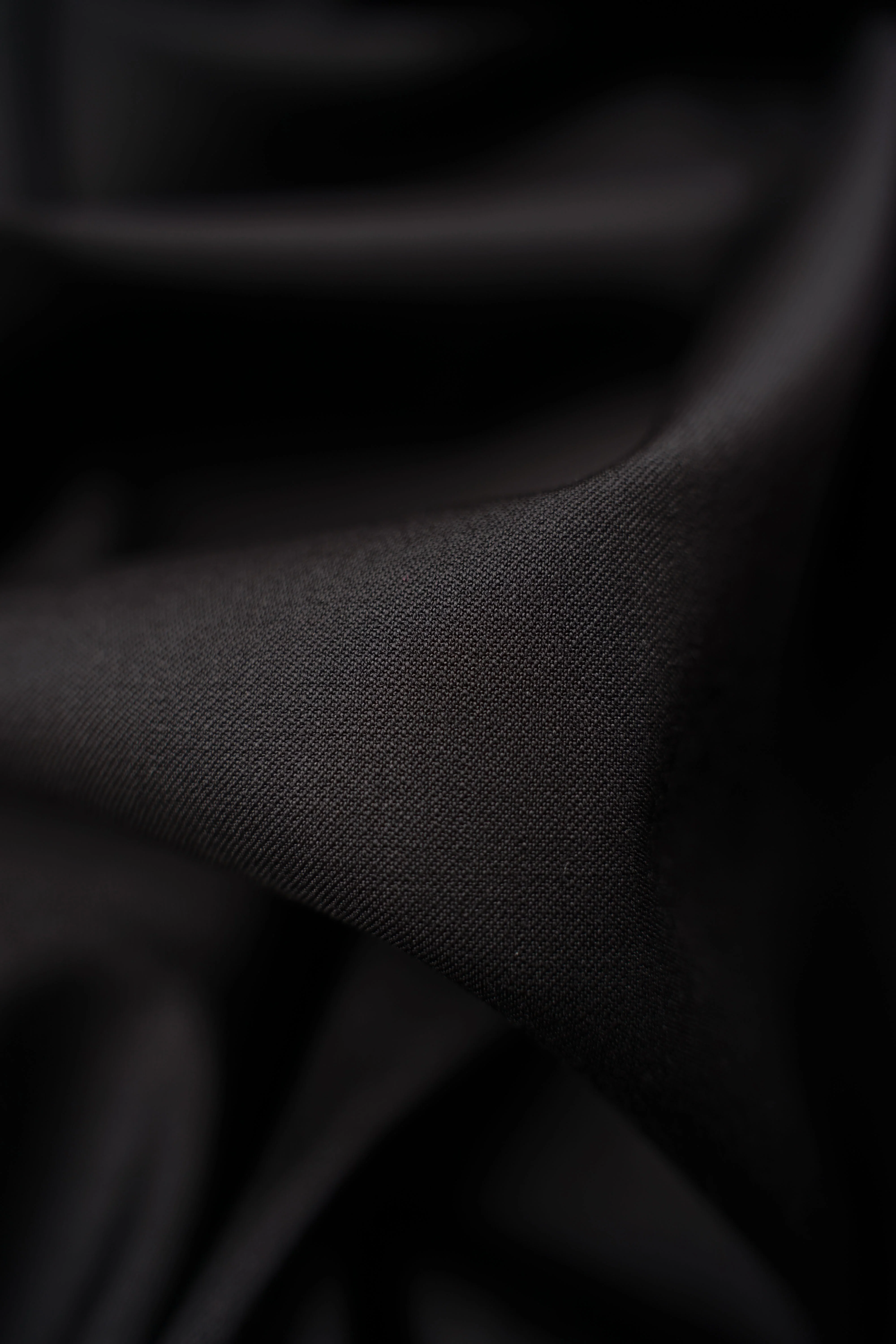 Suit wool - Italy - Super 130 - Black - 2552 - Image 3
