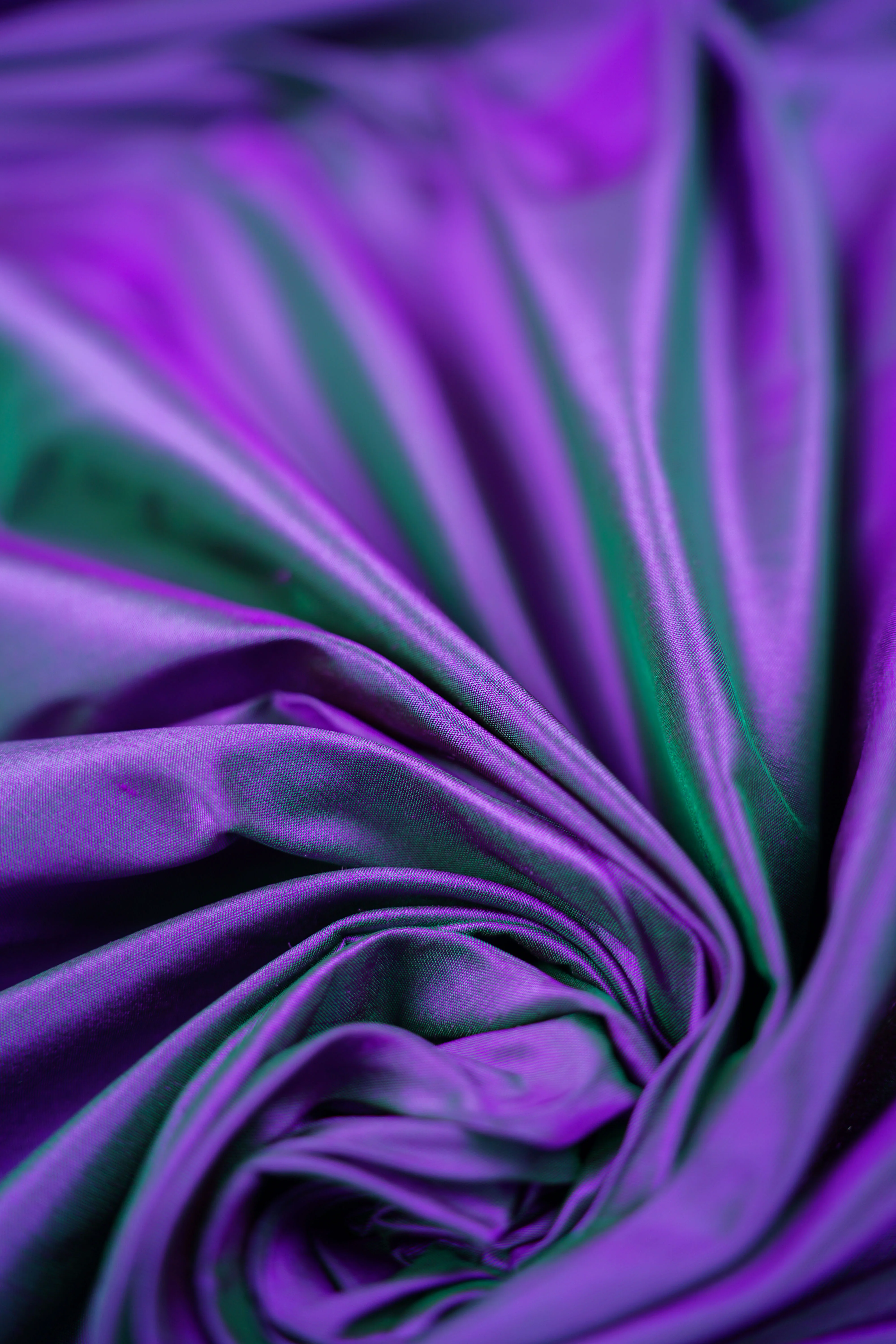 Thai silk - Crispy - Northern lights - Small, Green - Image 6