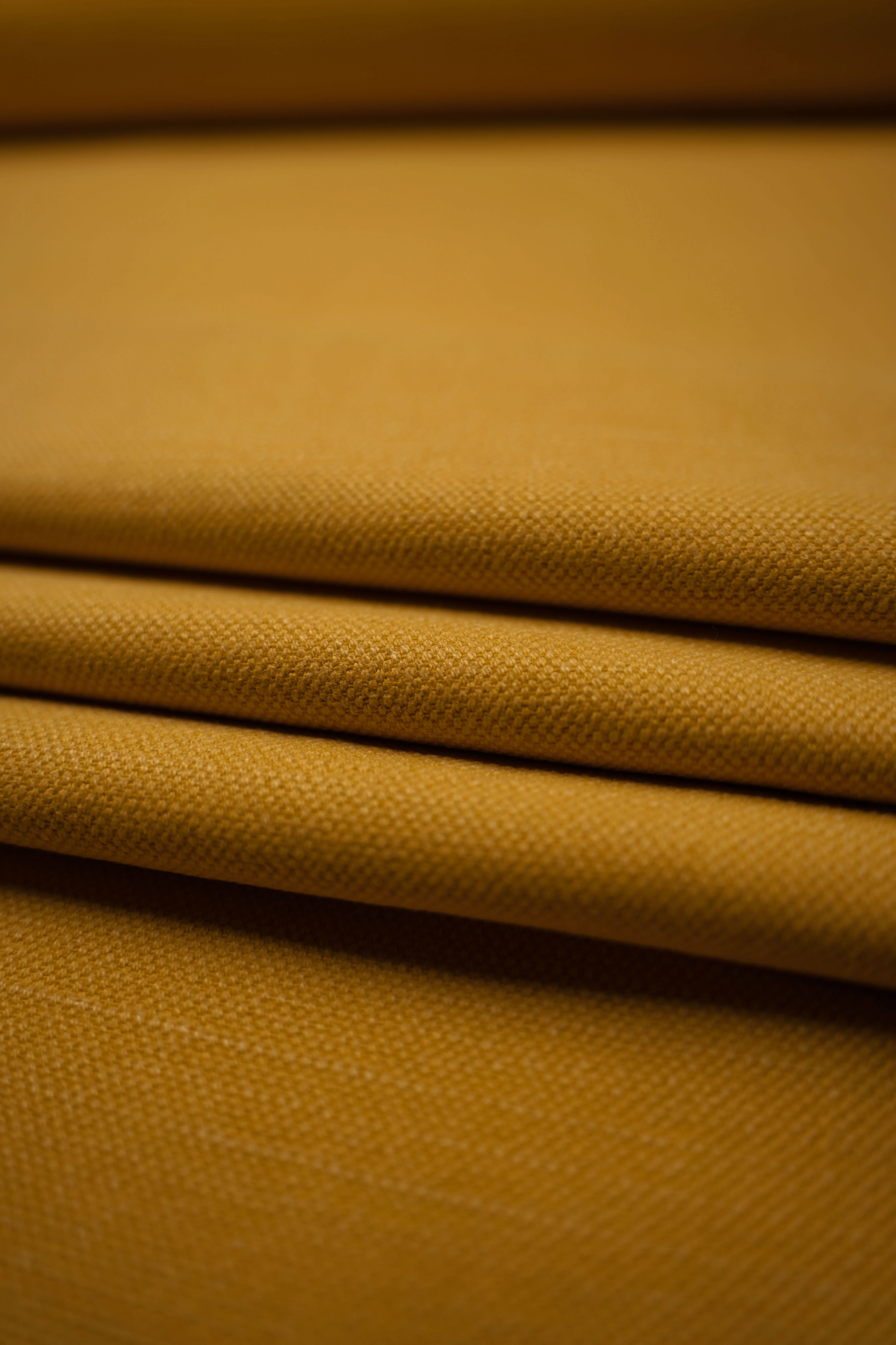 Upholstery fabric - Colin - Plain - Linen, Cotton - MD 29,000 - Mustard yellow - fg17 - Image 2